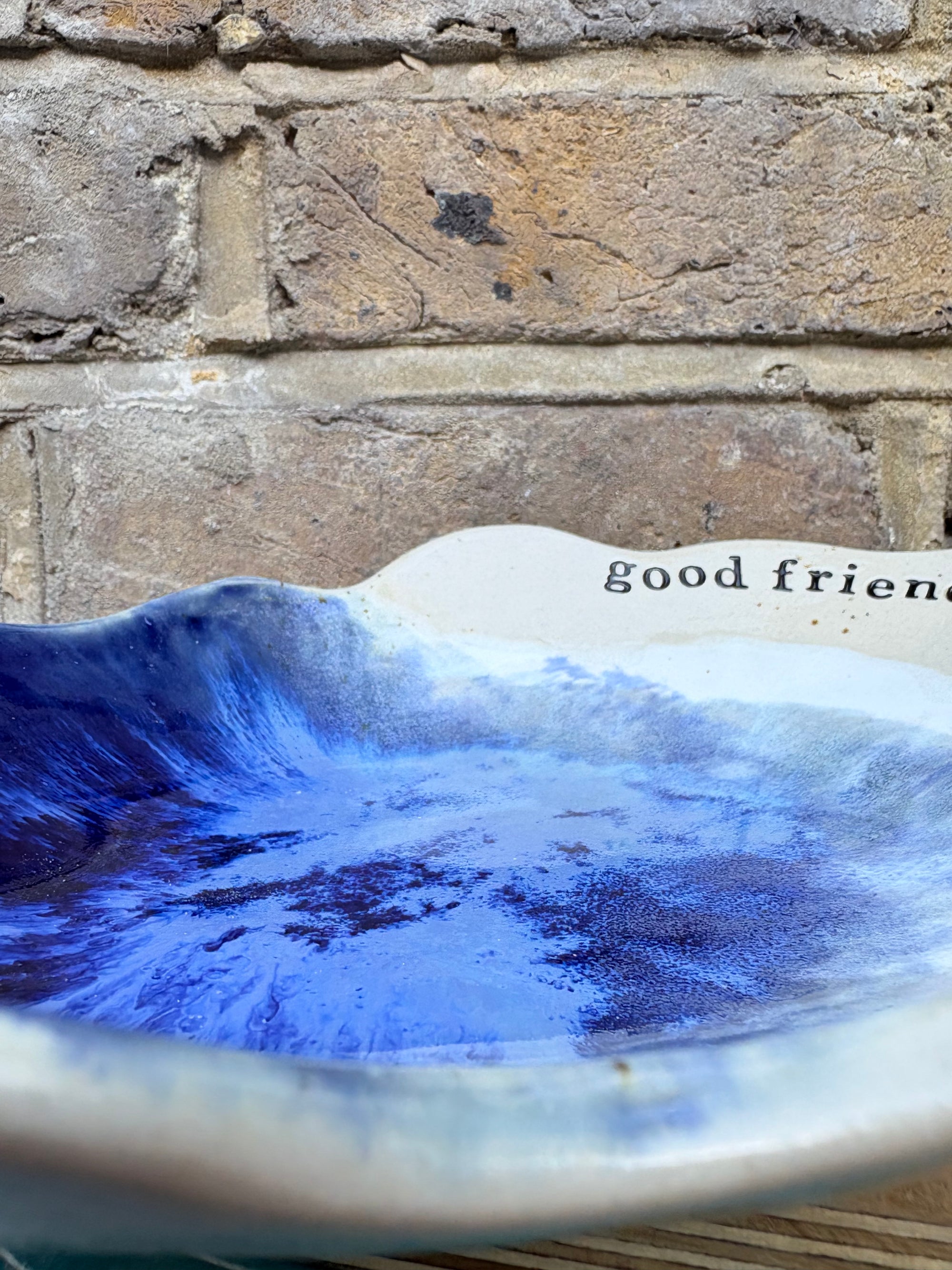 "good food, good wine, good times..." long salad dish