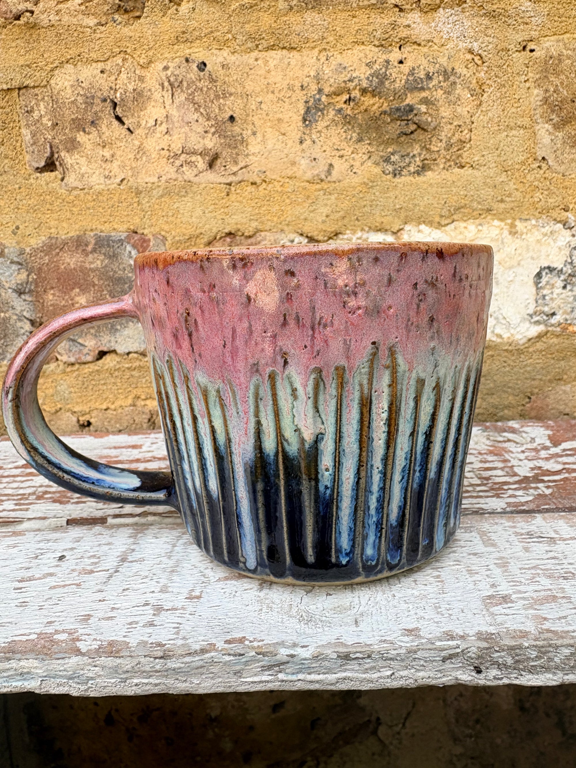 "cunt off” mug (pink night sky)
