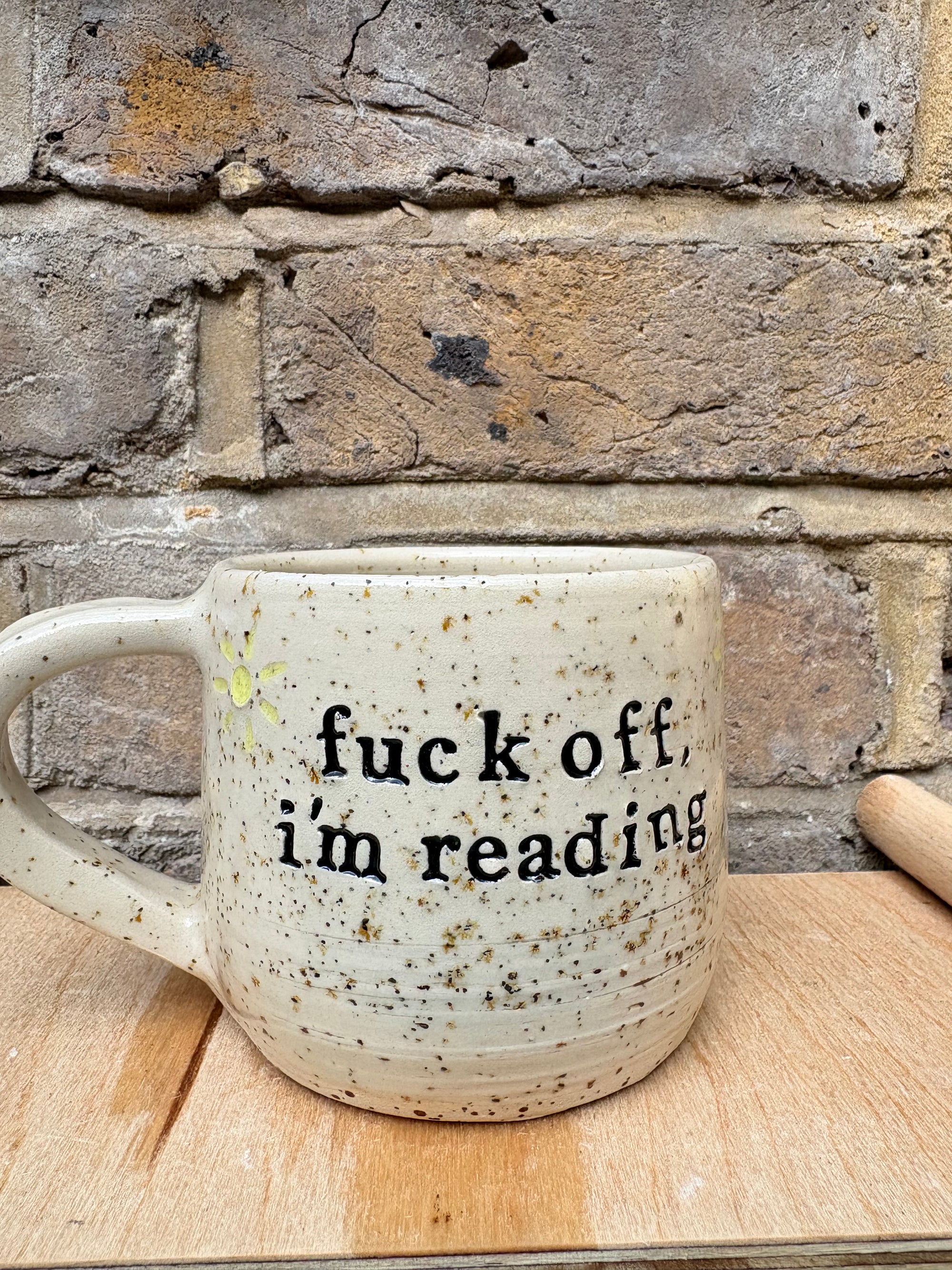 “Fuck off i'm reading" mug (five suns)