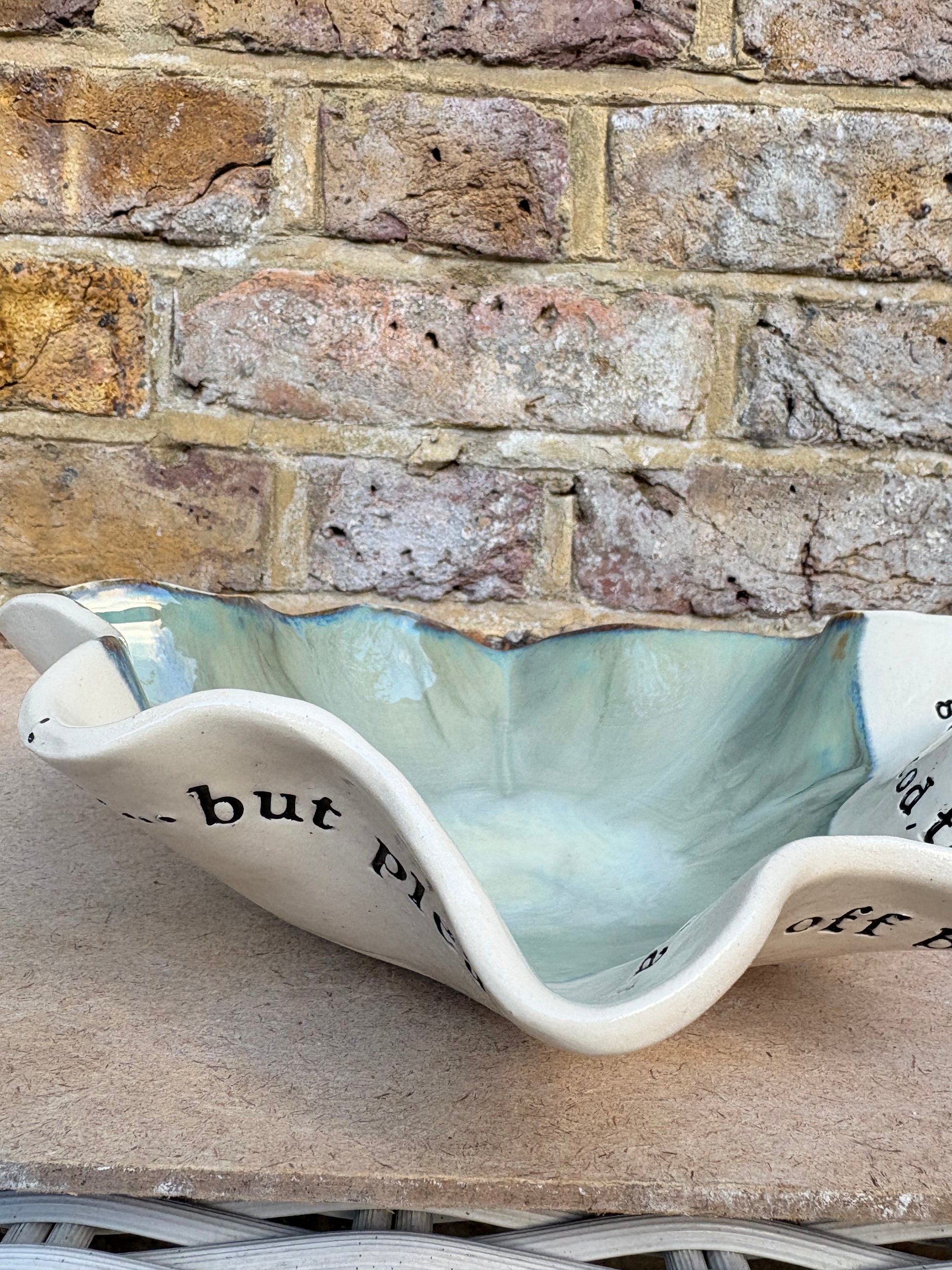 "good food, fine wine, good company..." dish (Sage)