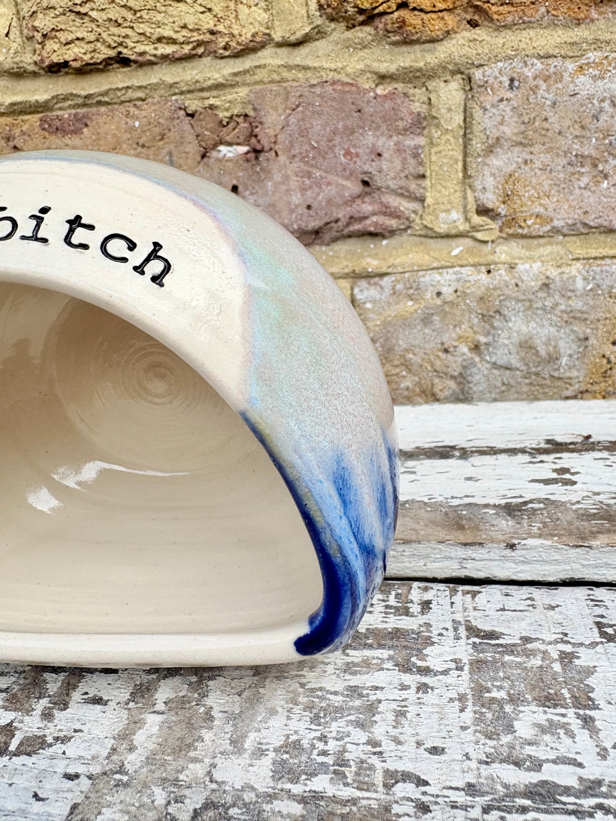 "Salty Bitch" Salt Pig (Blue Night Sky)