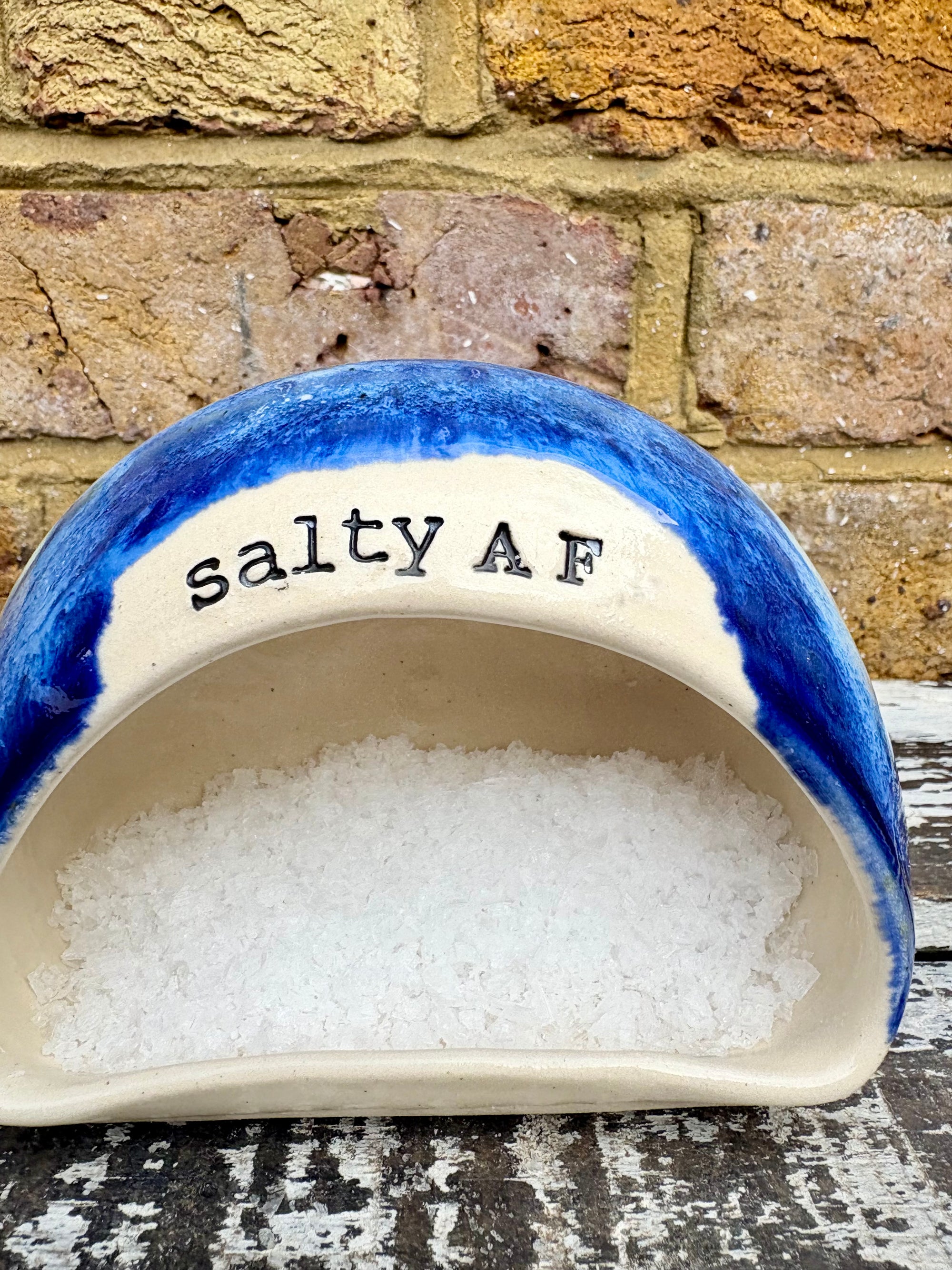 "Salty AF" Salt Pig (Blue Night Sky)
