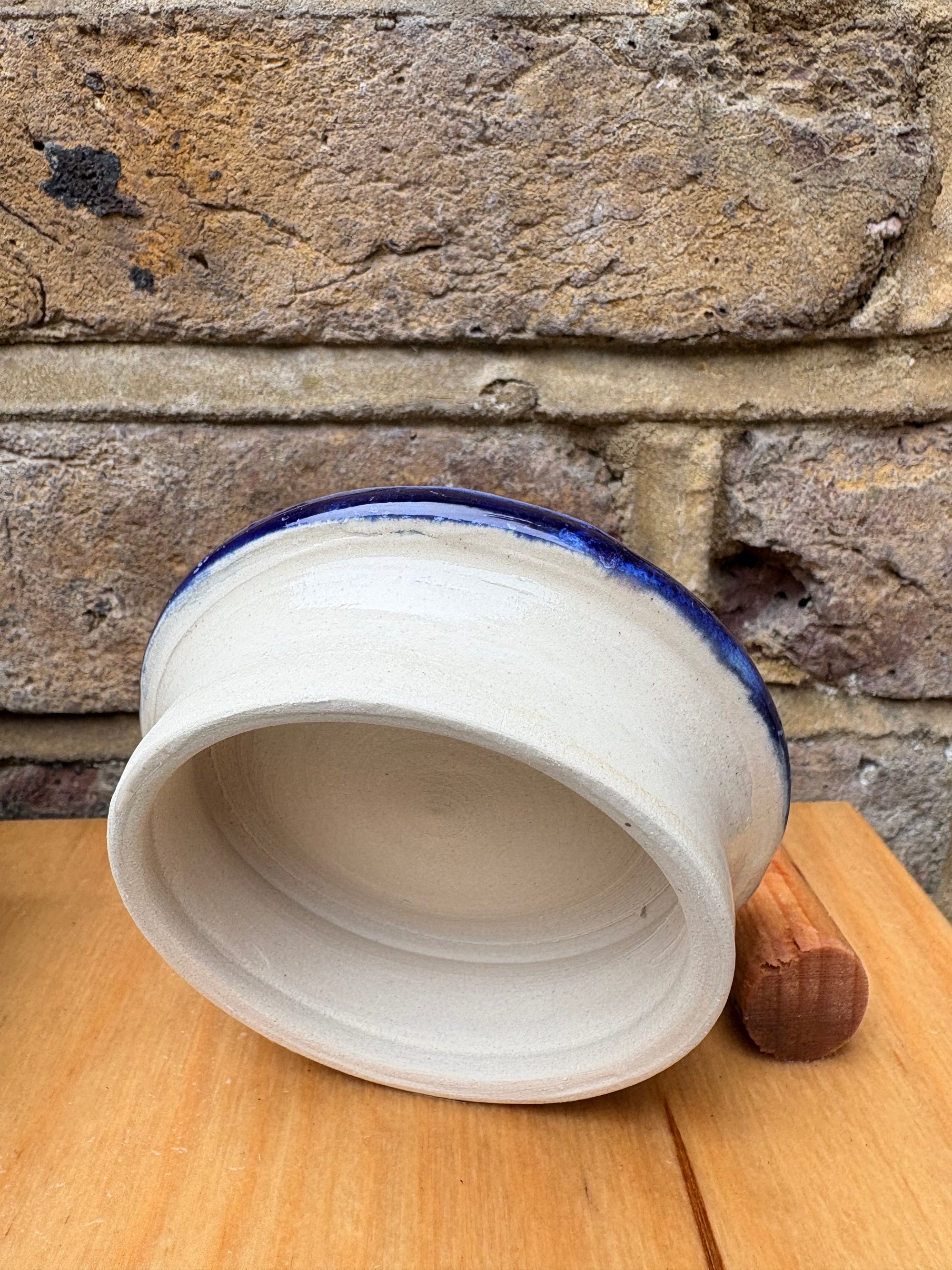 “stuff i should throw away" lidded pot (blue night sky)