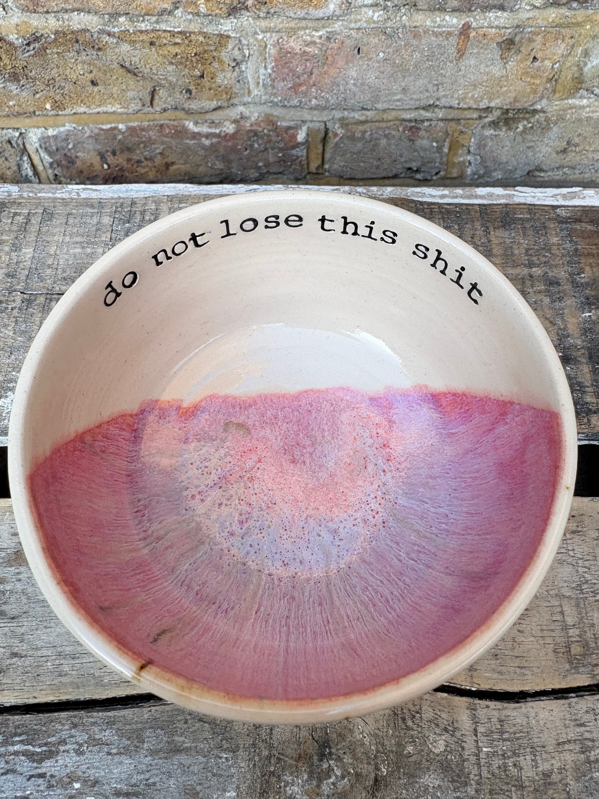 “do not lose this shit" trinket dish (pink)