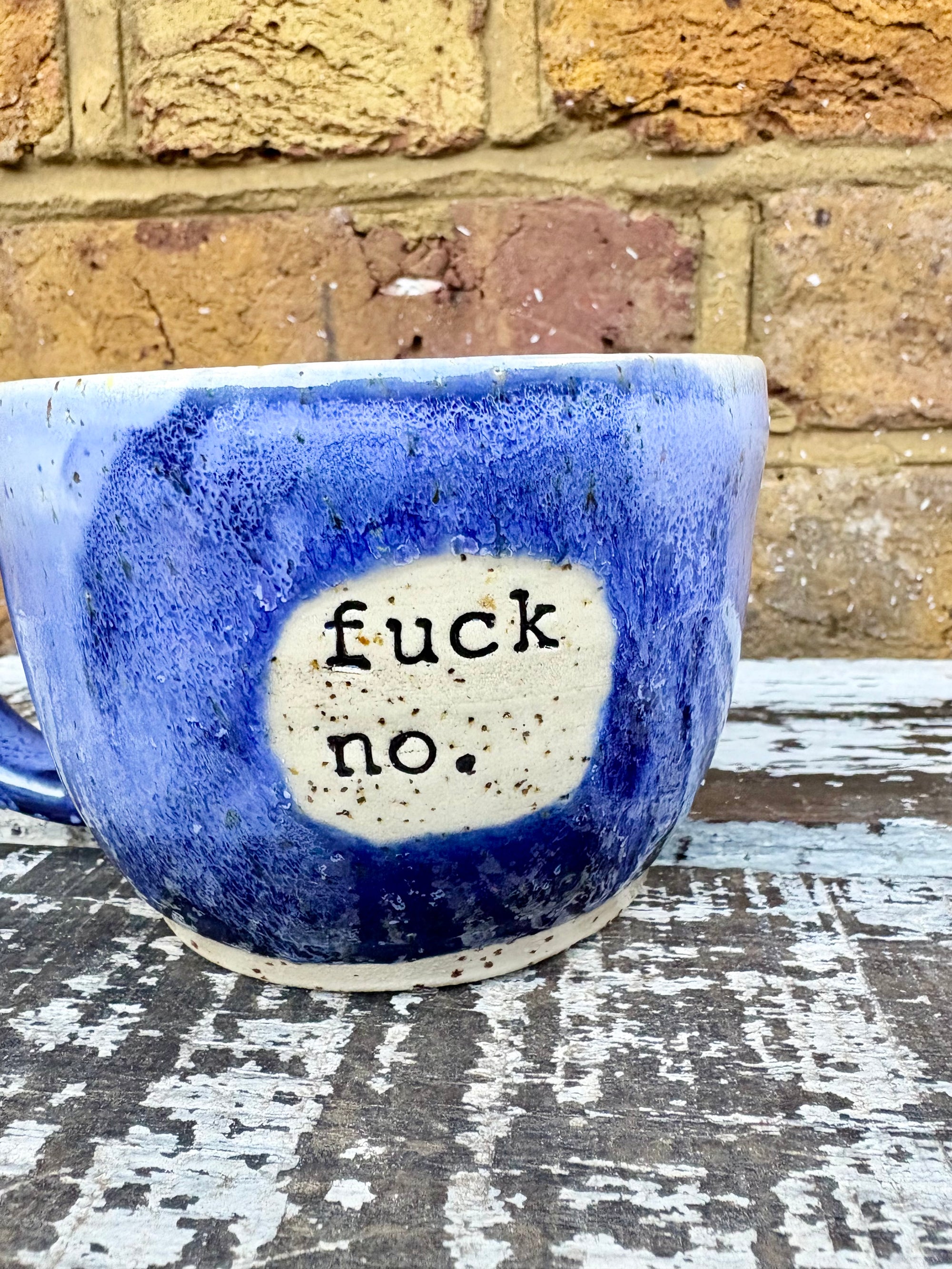 "fuck no" mug