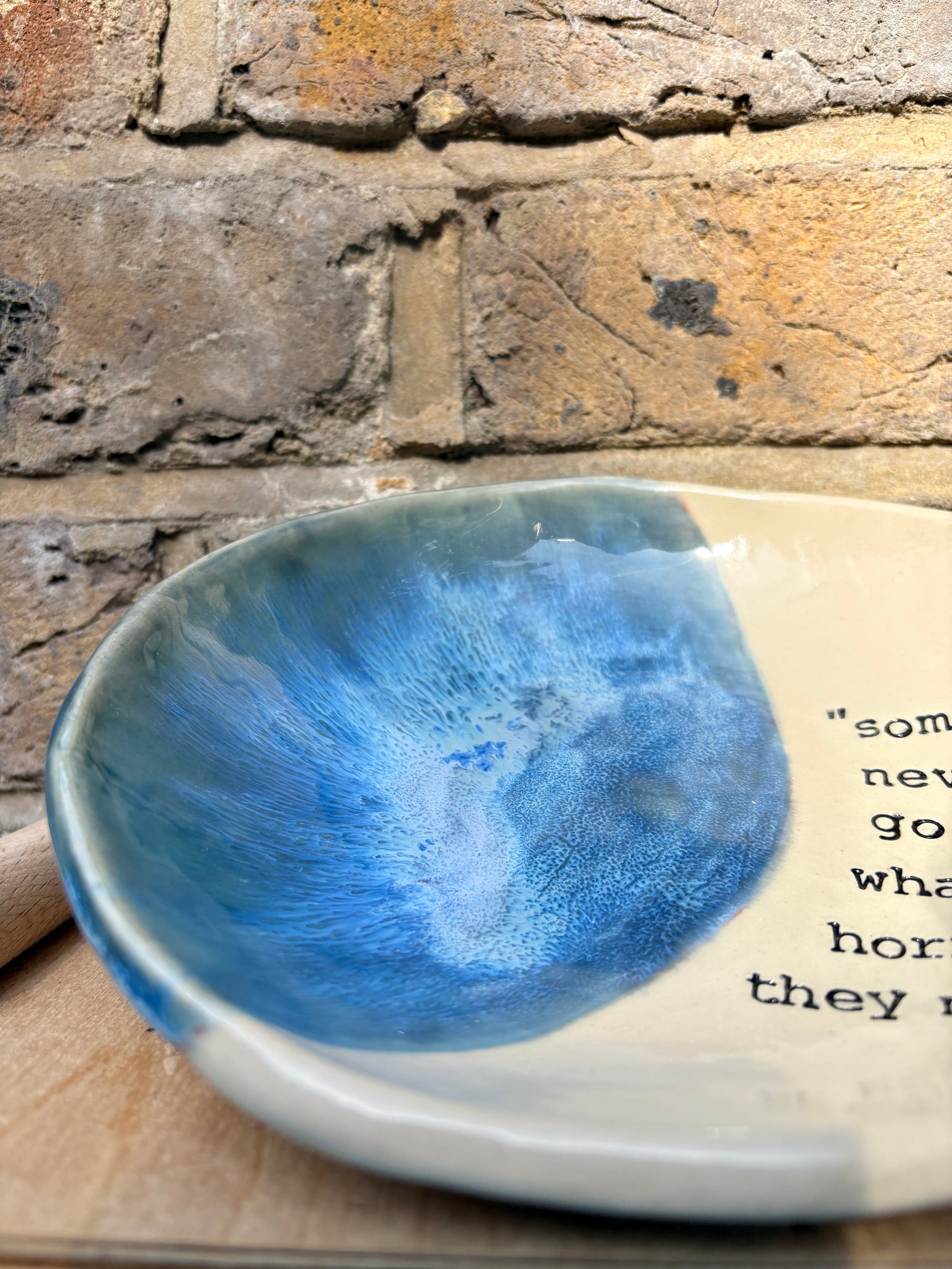 Charles Bukowski quote dish