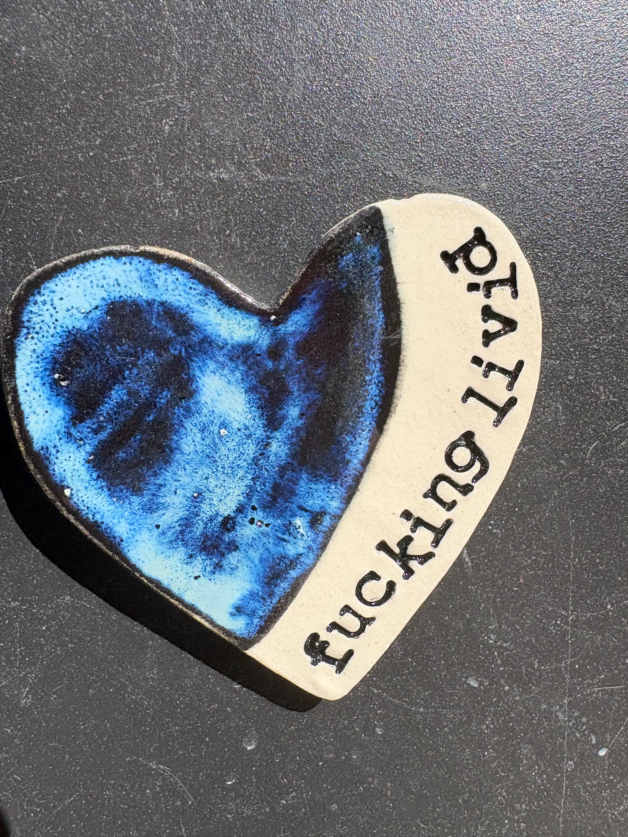 “fucking livid" magnet (blue shore, large)