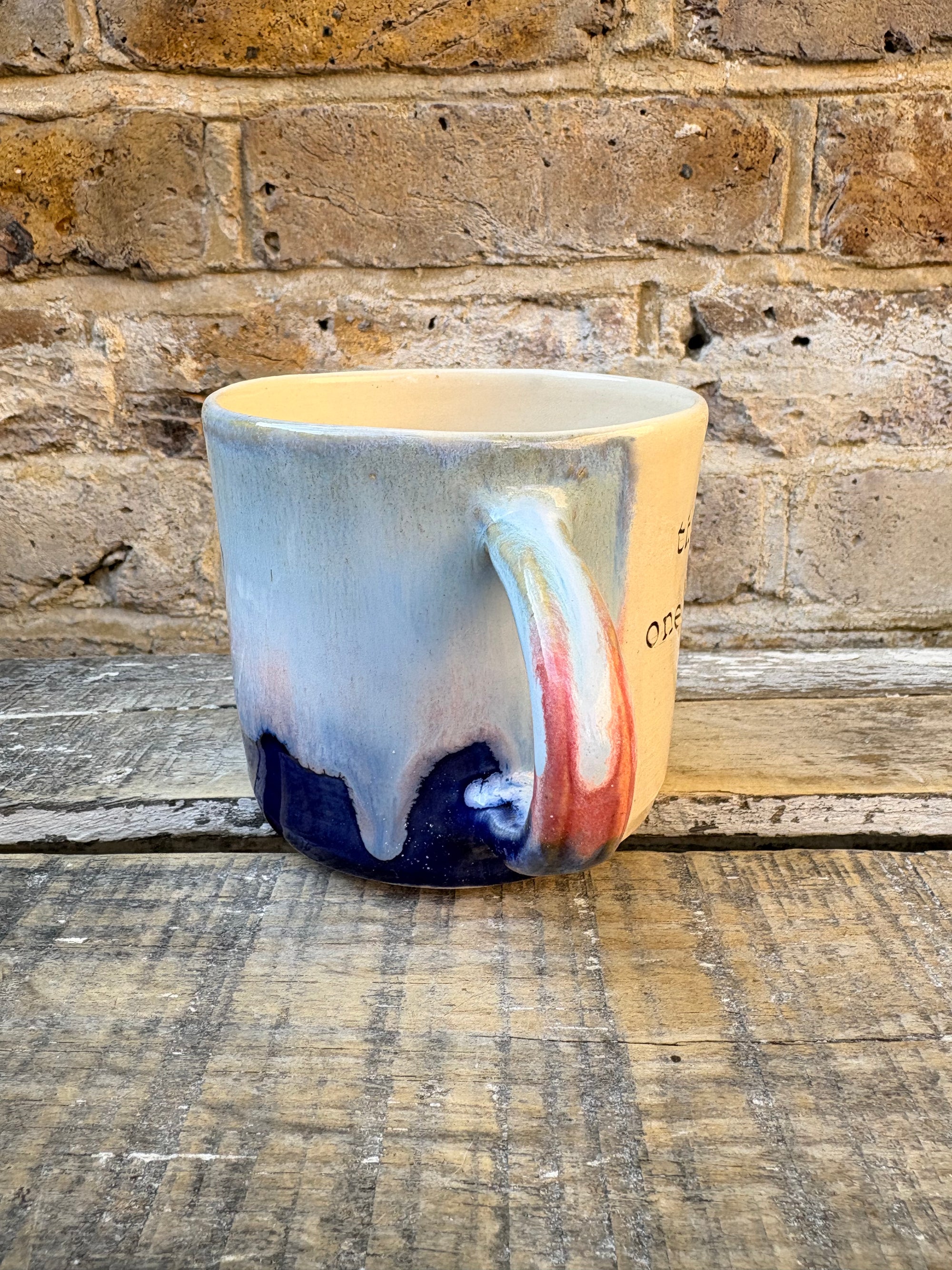 "there's only one "h" in "aitch" mug (blue night sky)