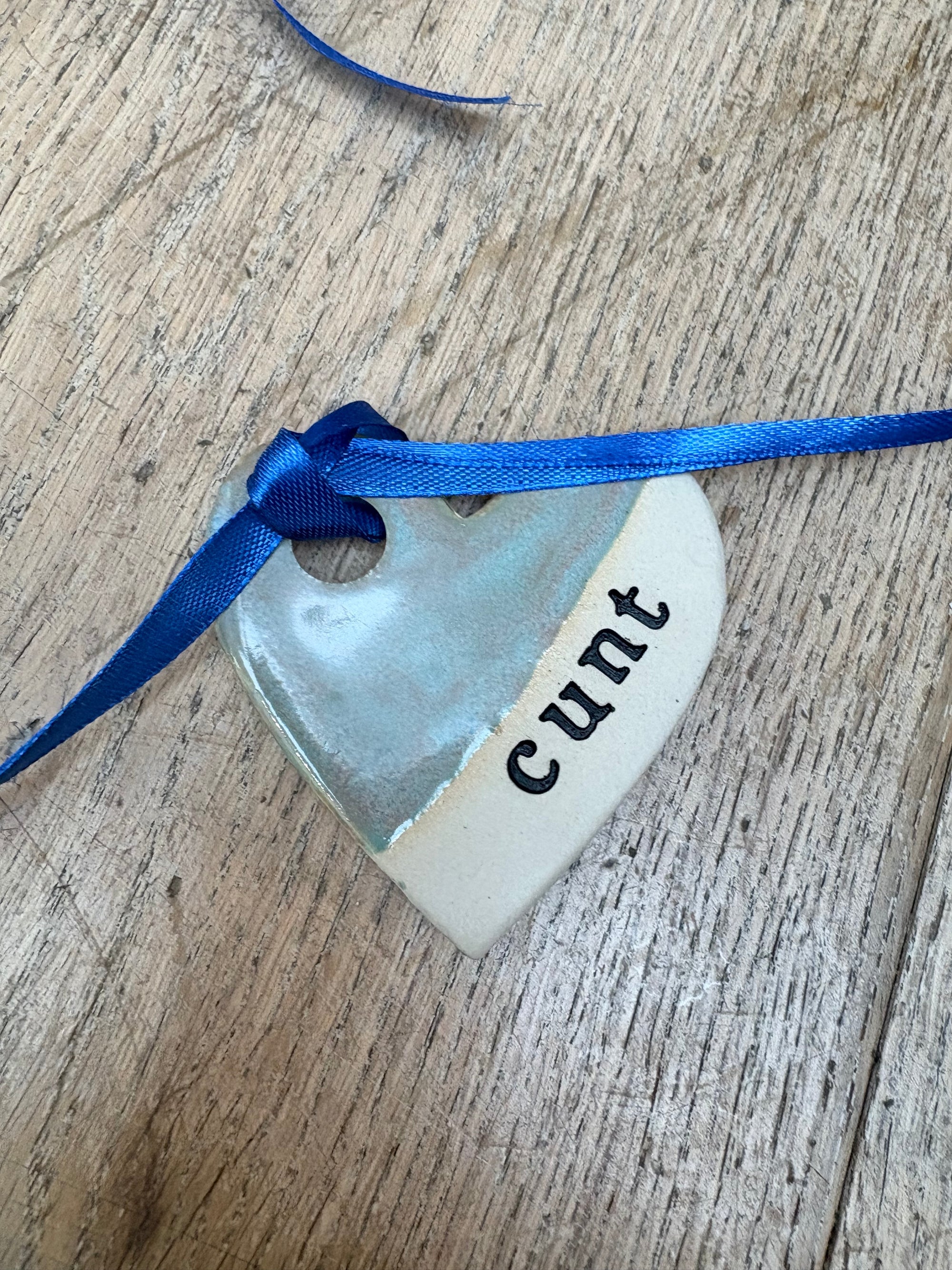 Cunt Hanging Decoration (large, light blue)