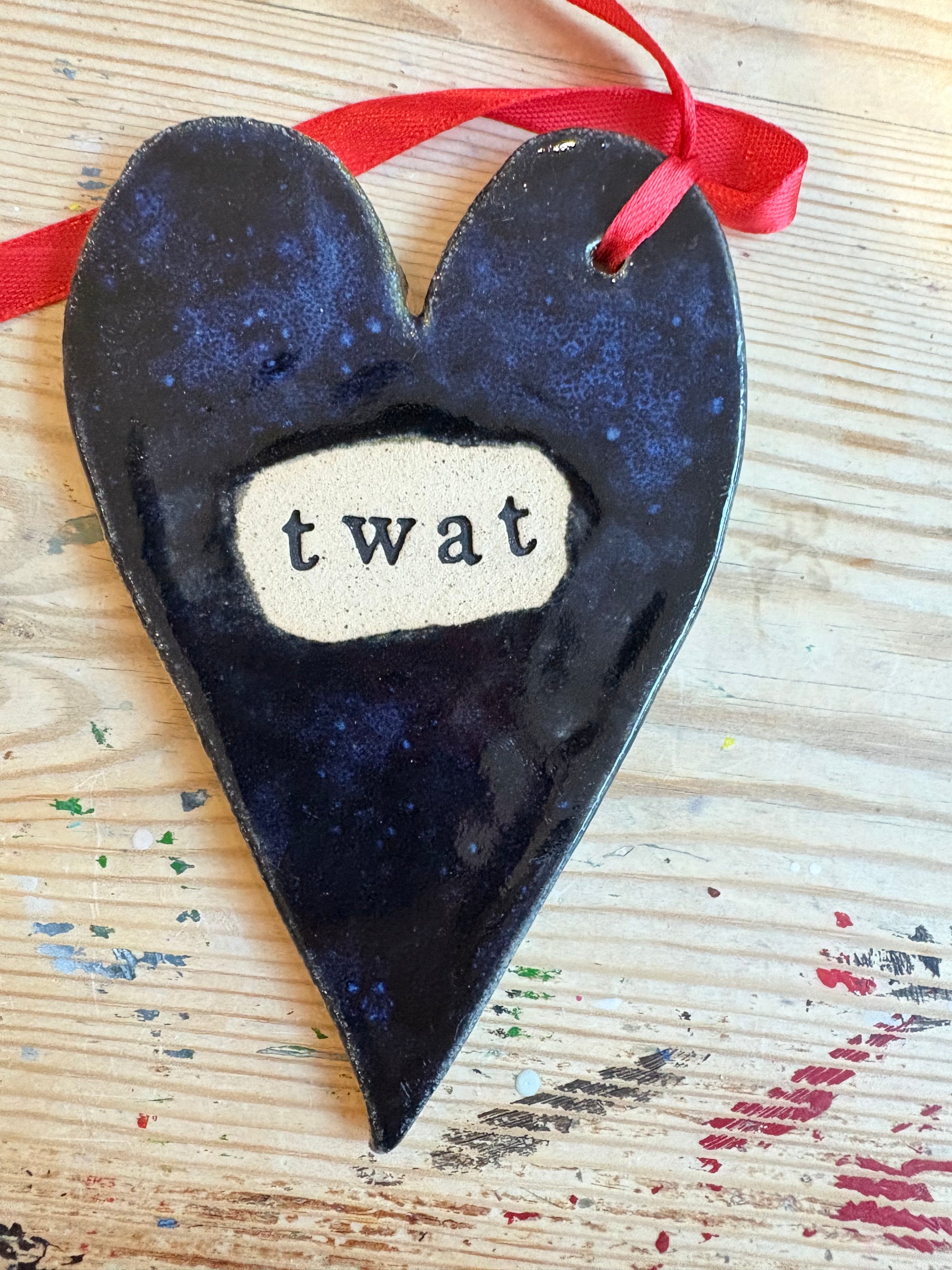 Twat Hanging Decoration (large, blue)