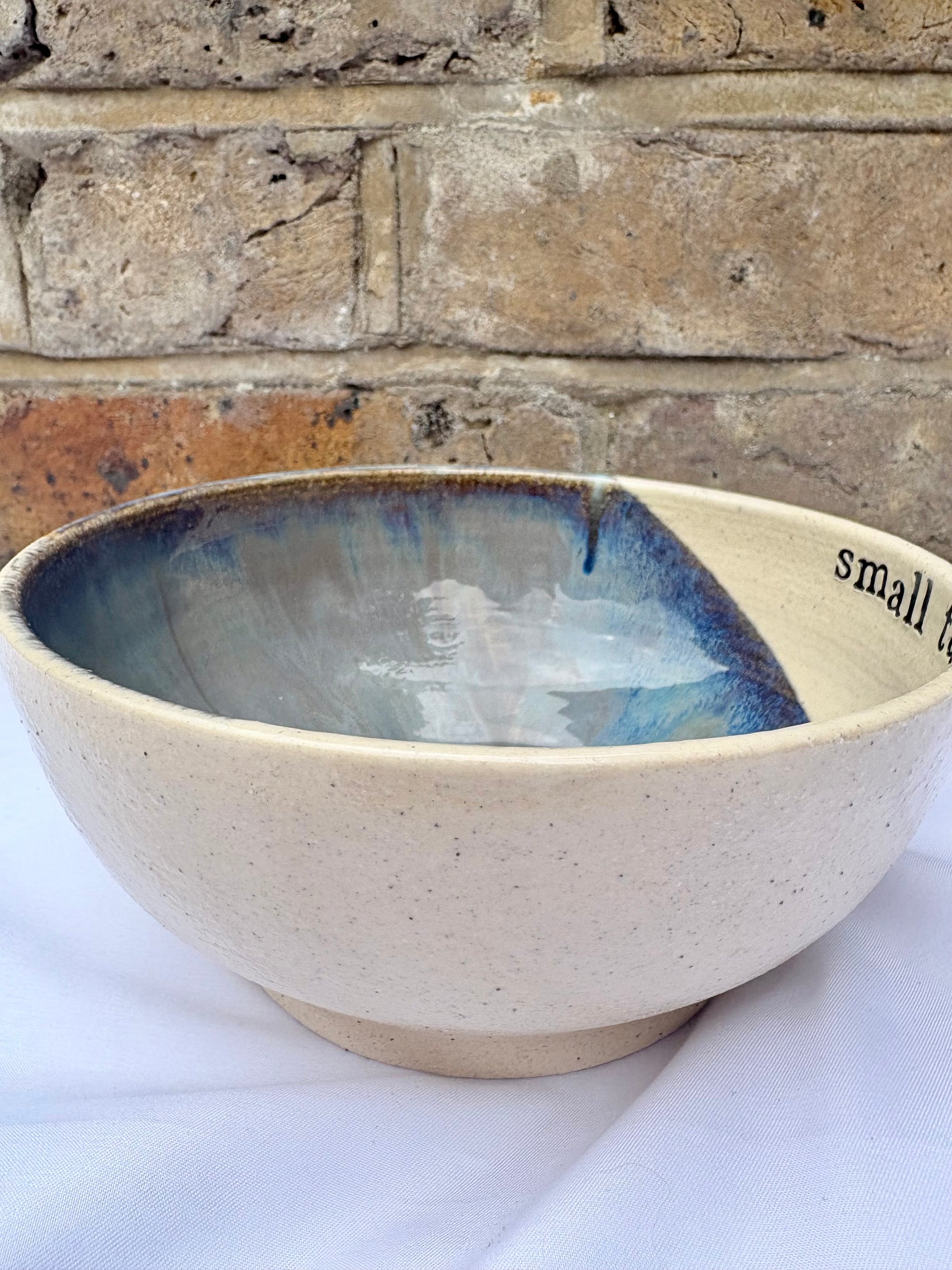 “small talk survivor" bowl (Lavender Sky)