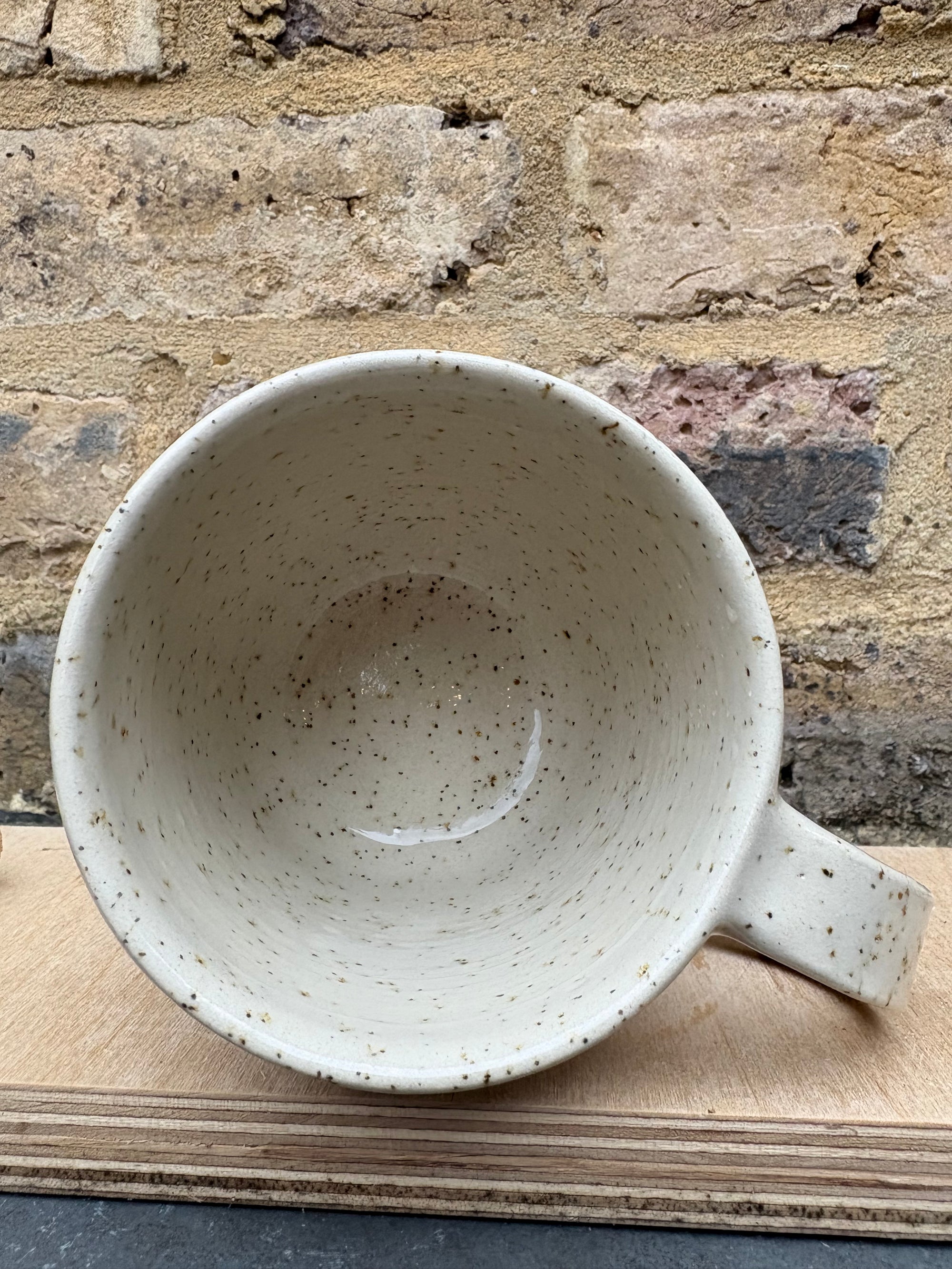 “fuck perfection" mug (pale pink grooves)