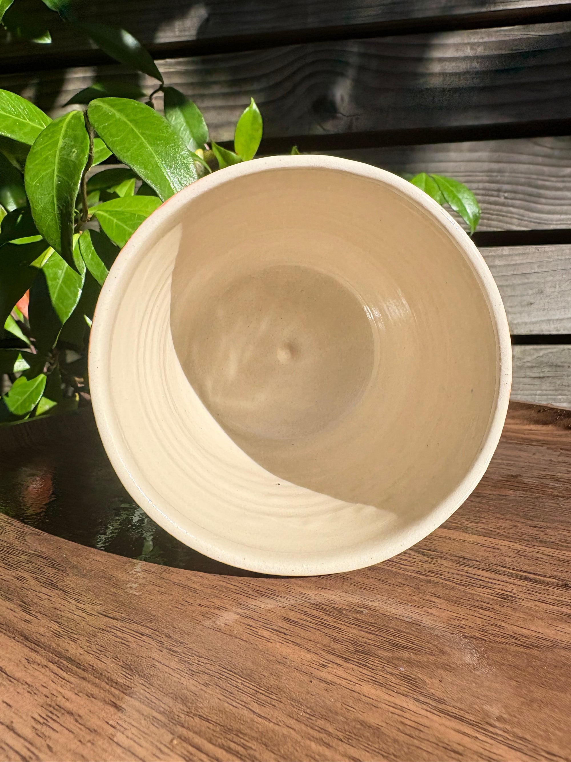"fuck off, i'm watching the traitors" mug (no handle/orange speckle/grooves, 320ml)