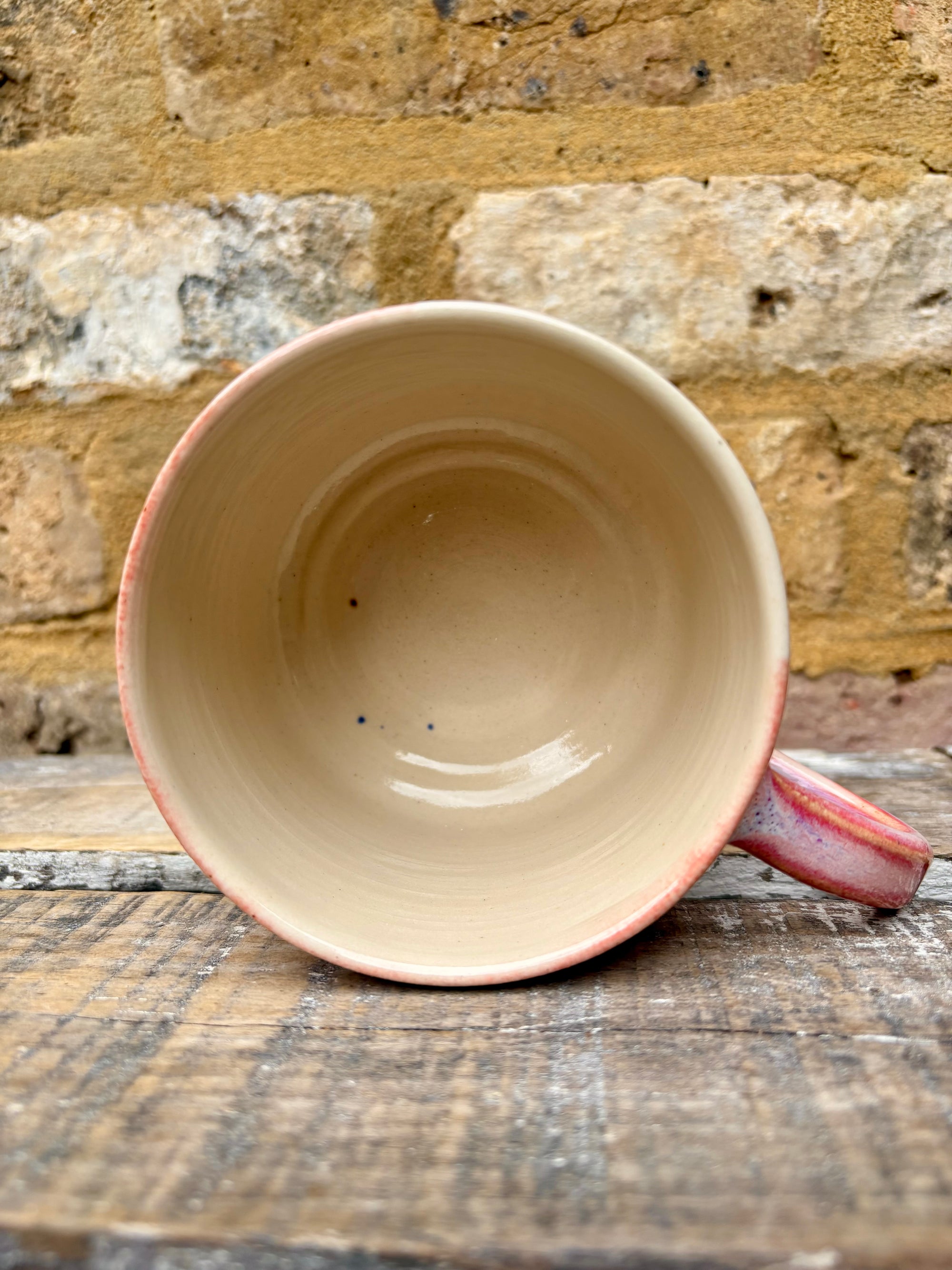 "barely fucking functioning" mug (pink)