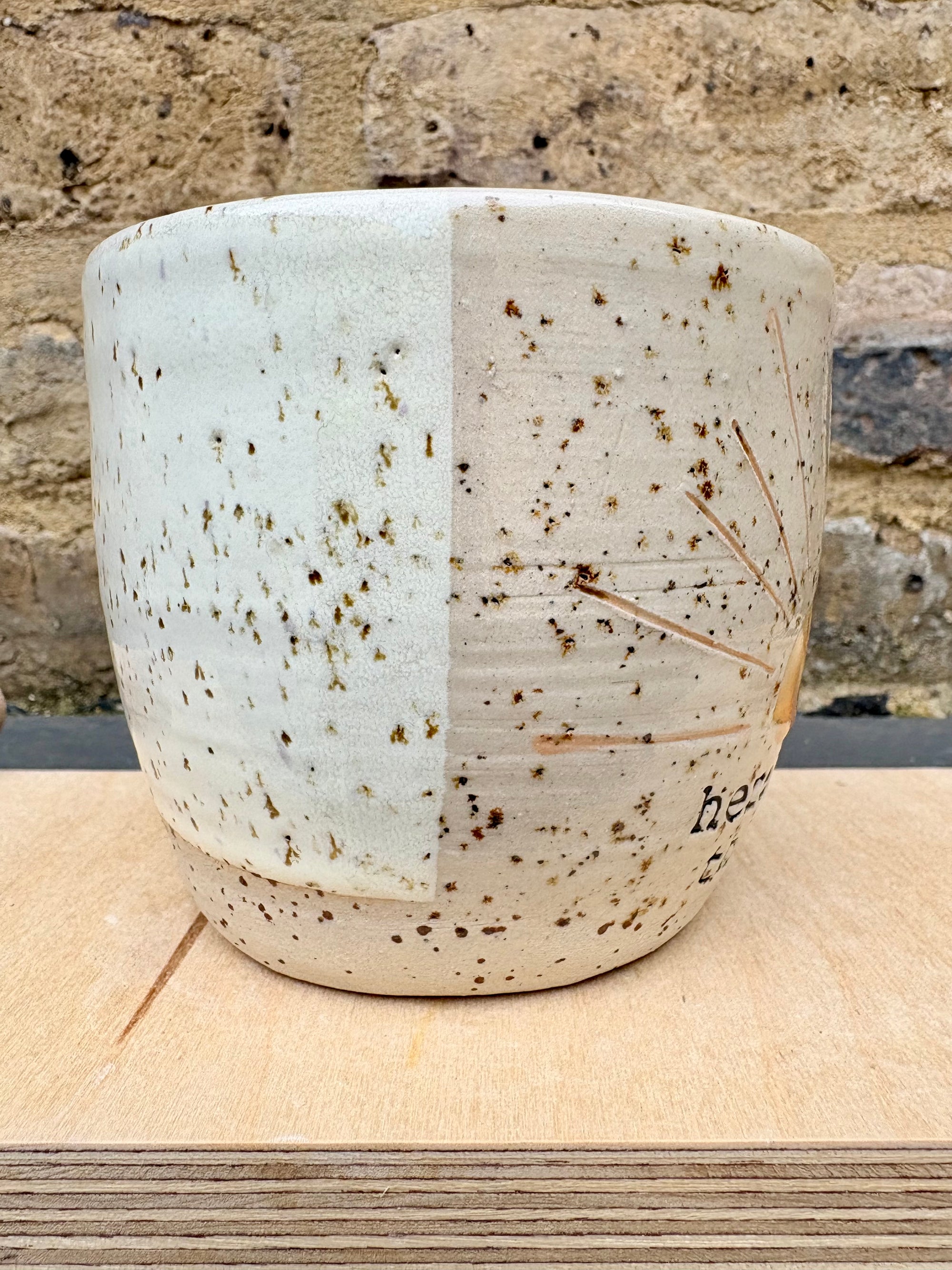 "here comes the sun" mug (orange sun)