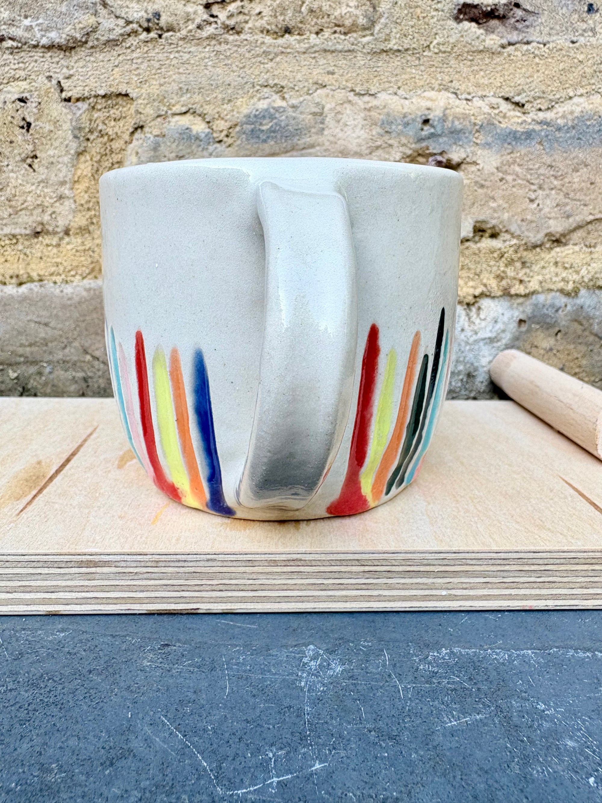 Serving Cunt mug (rainbow grooves)