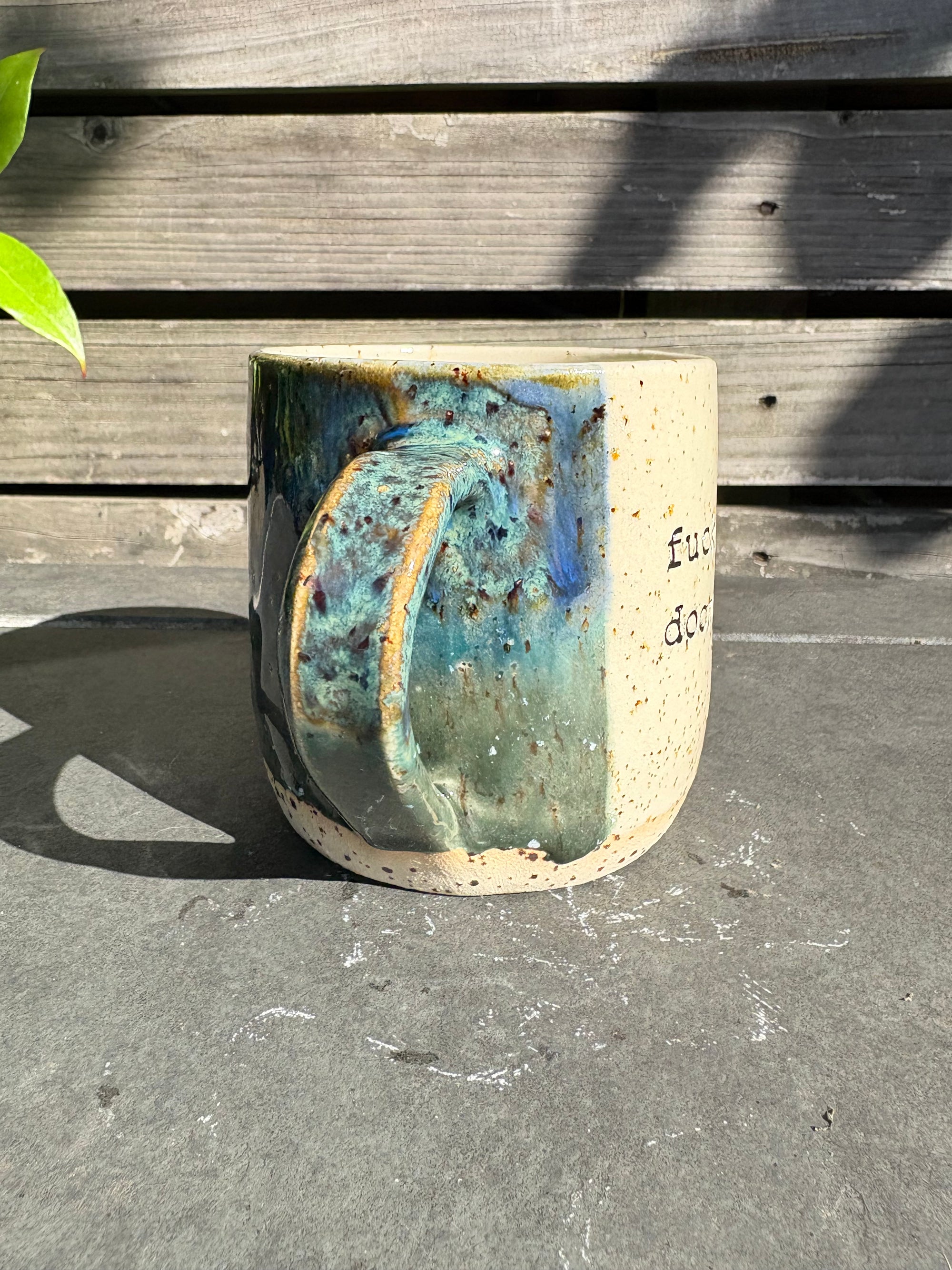 “Fuck off, i'm doomscrolling" mug