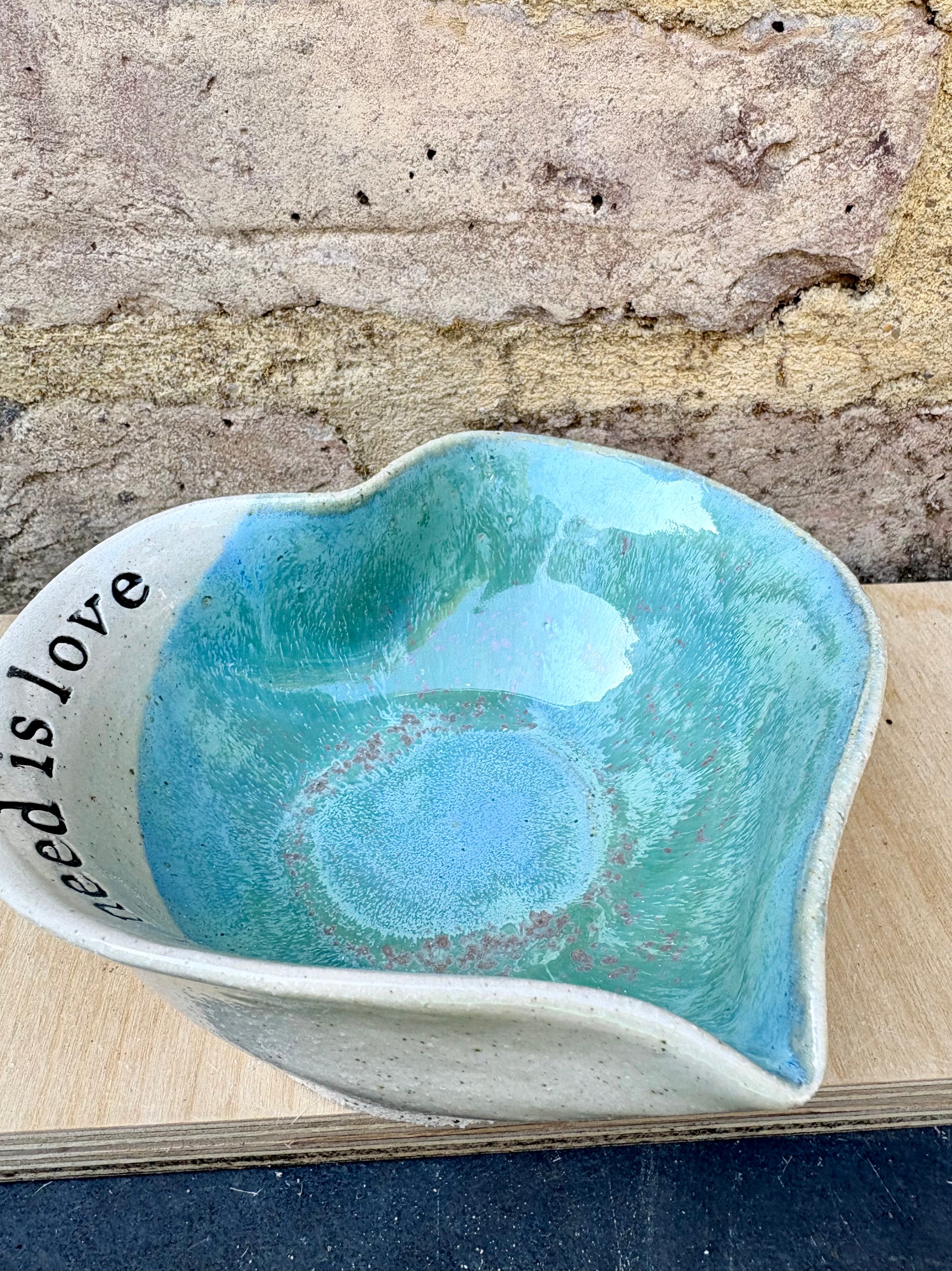 "all you need is love" snack bowl