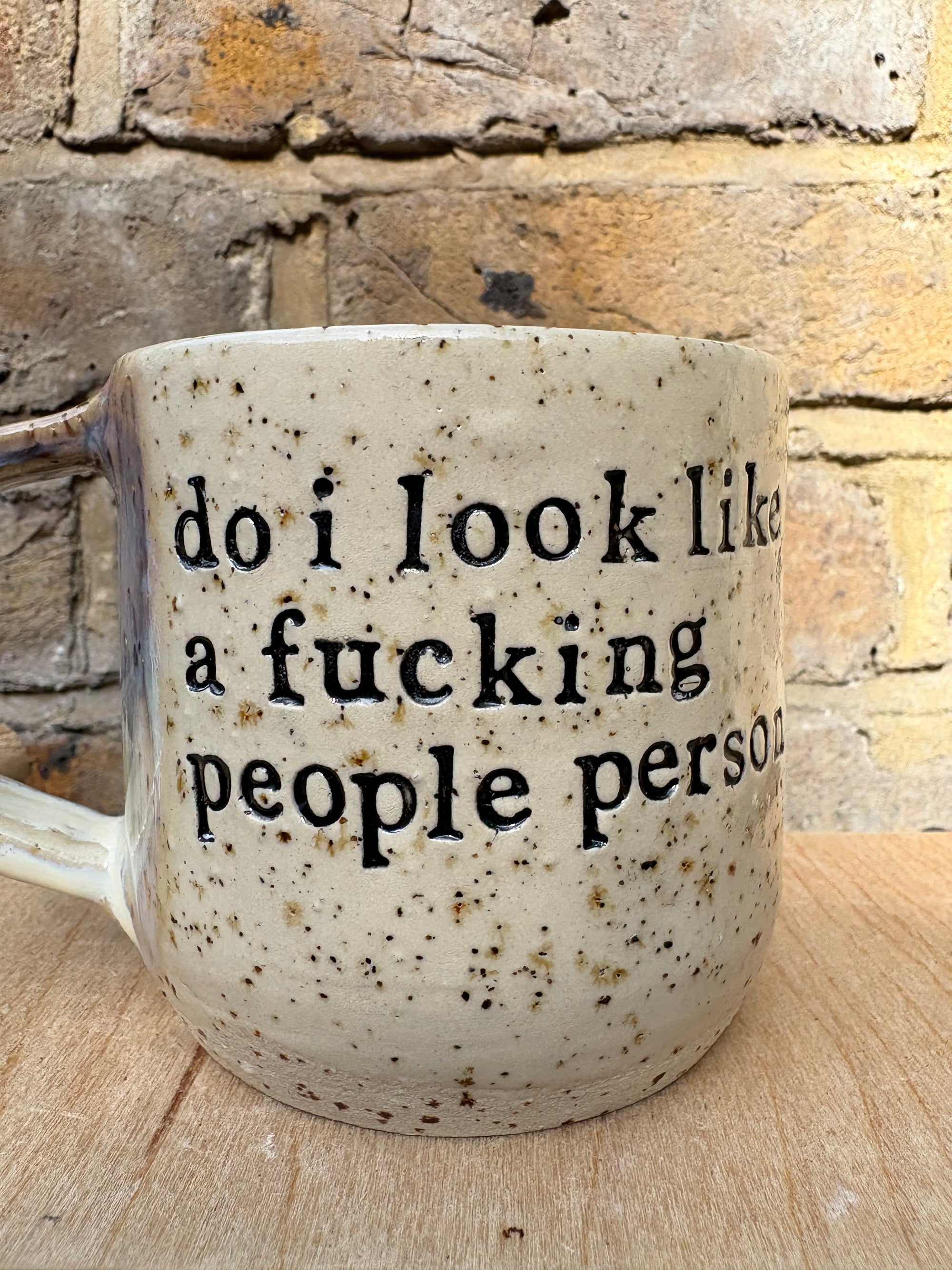 Do I look like a fucking People Person? mug (lilac)