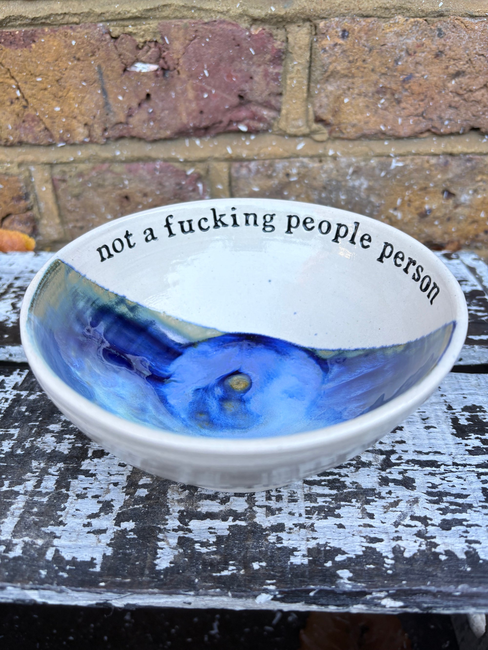 "not a fucking People Person" bowl