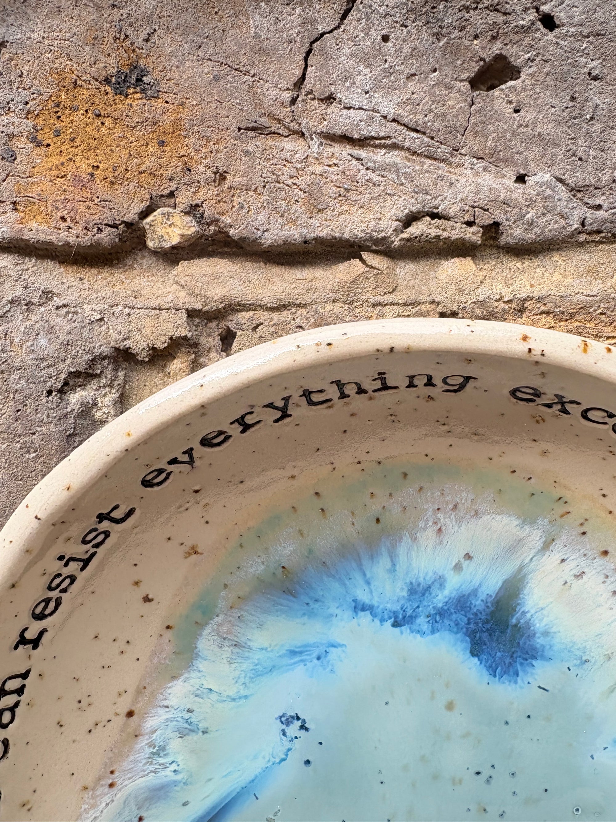 Oscar Wilde "temptation" cake plate