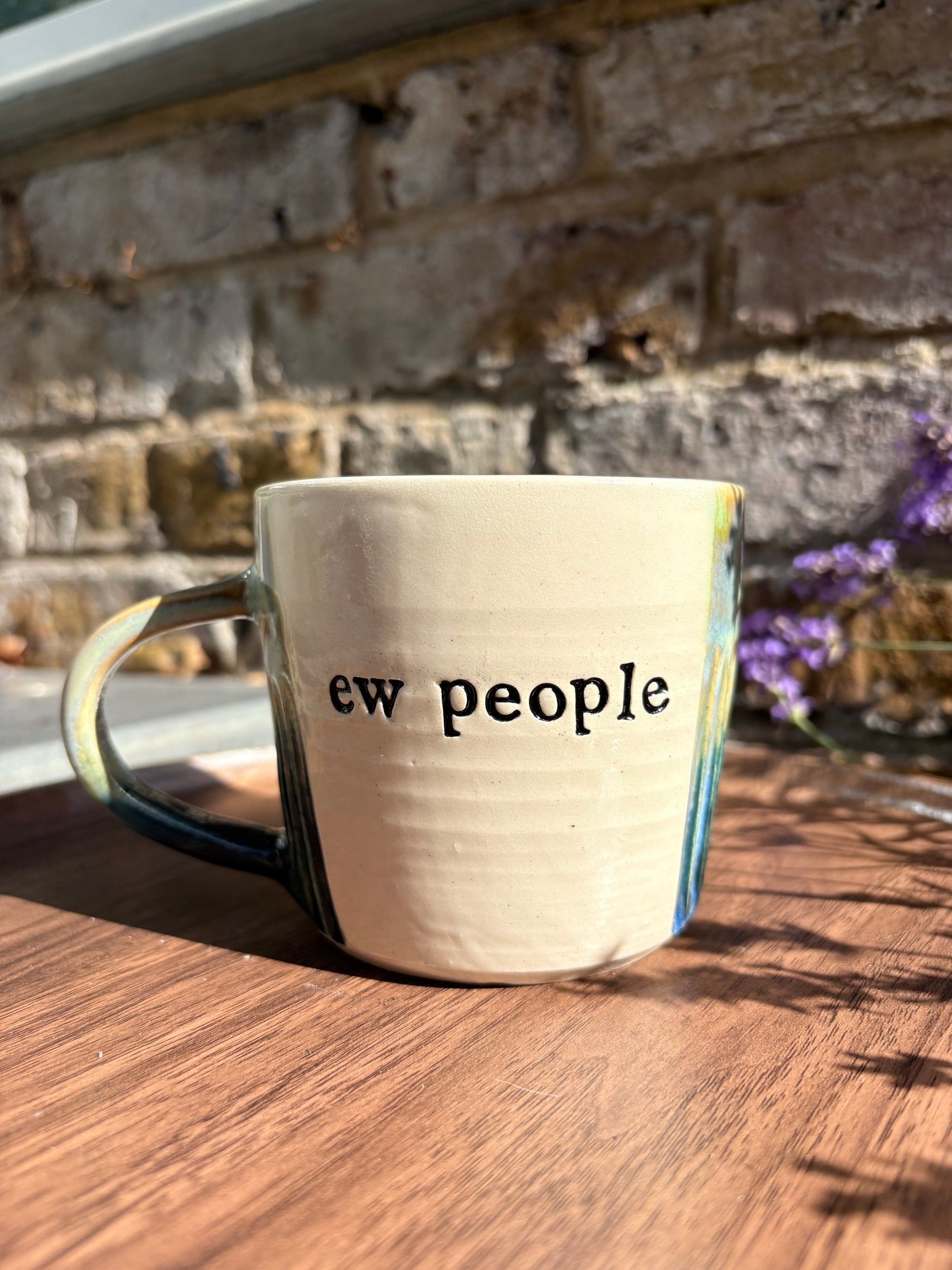 “ew people" mug (325ml, greens)