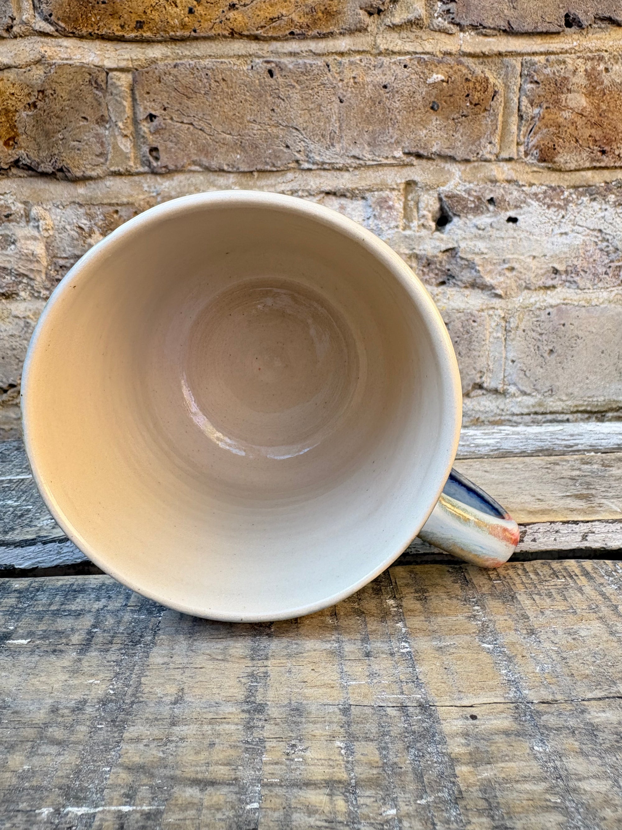 "there's only one "h" in "aitch" mug (blue night sky)