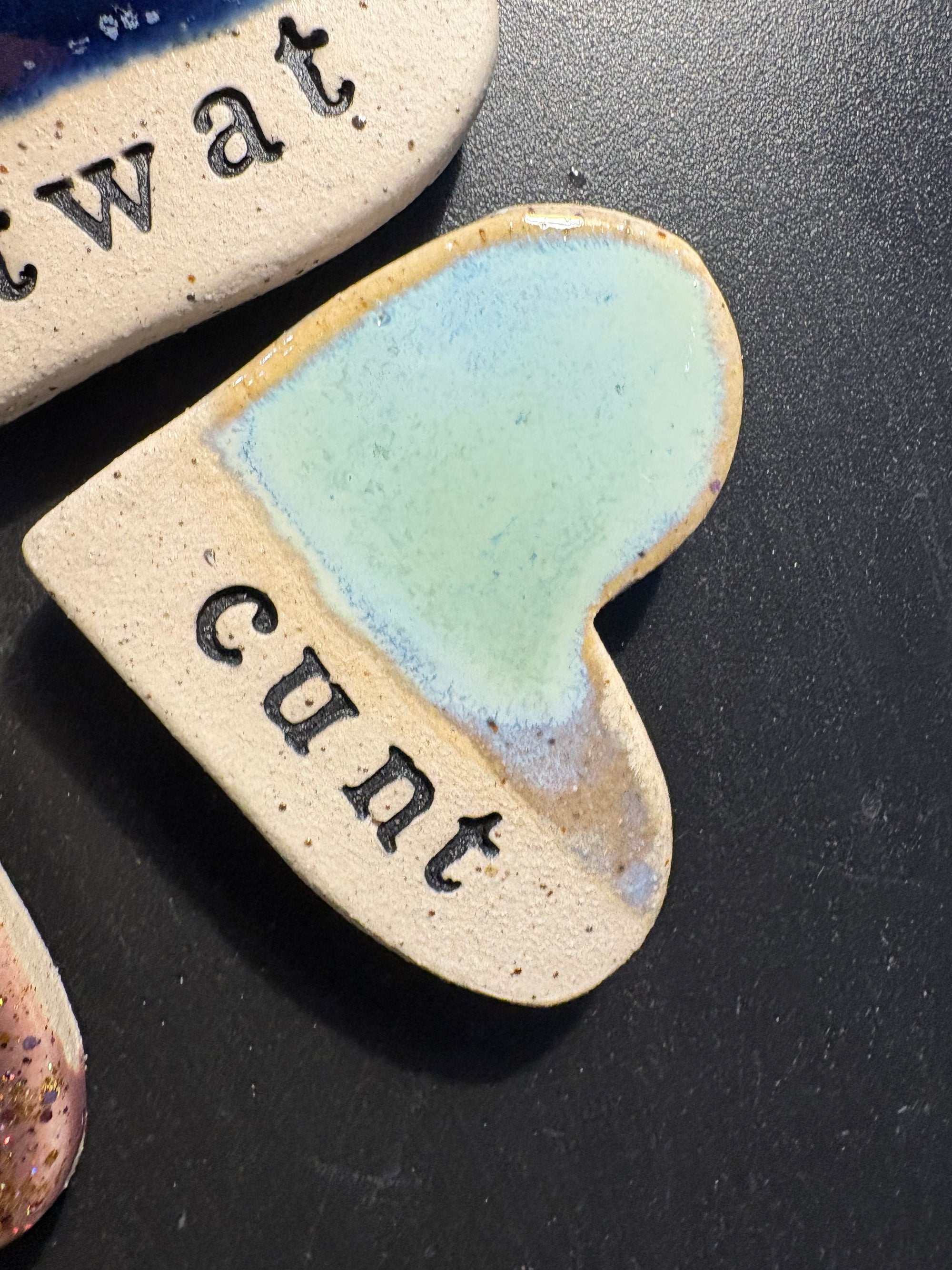 Sweary Magnet Set (4 heart shaped magnets)