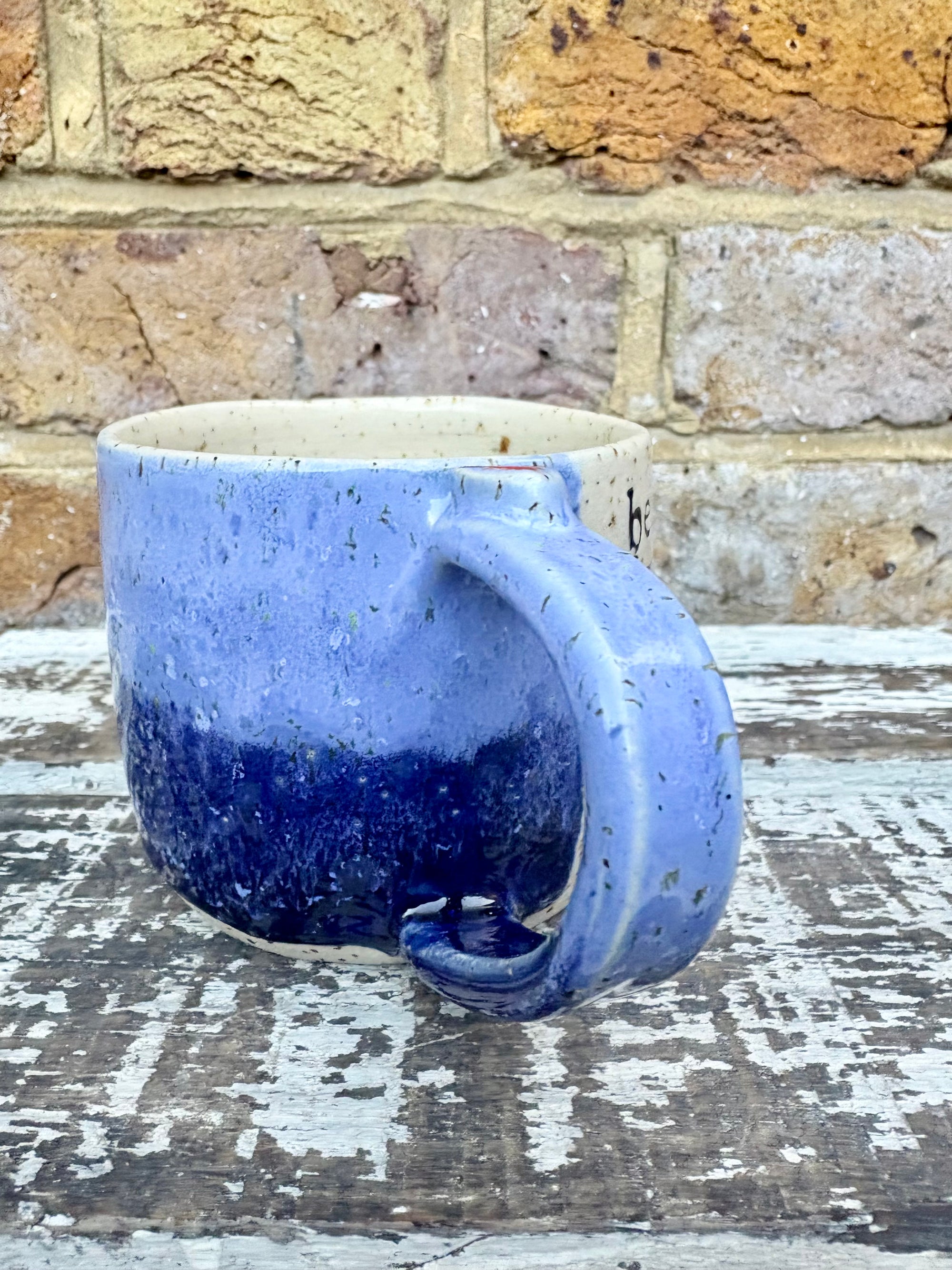 "bellend fuckwit dickwad dipshit wanker" mug (Blues)