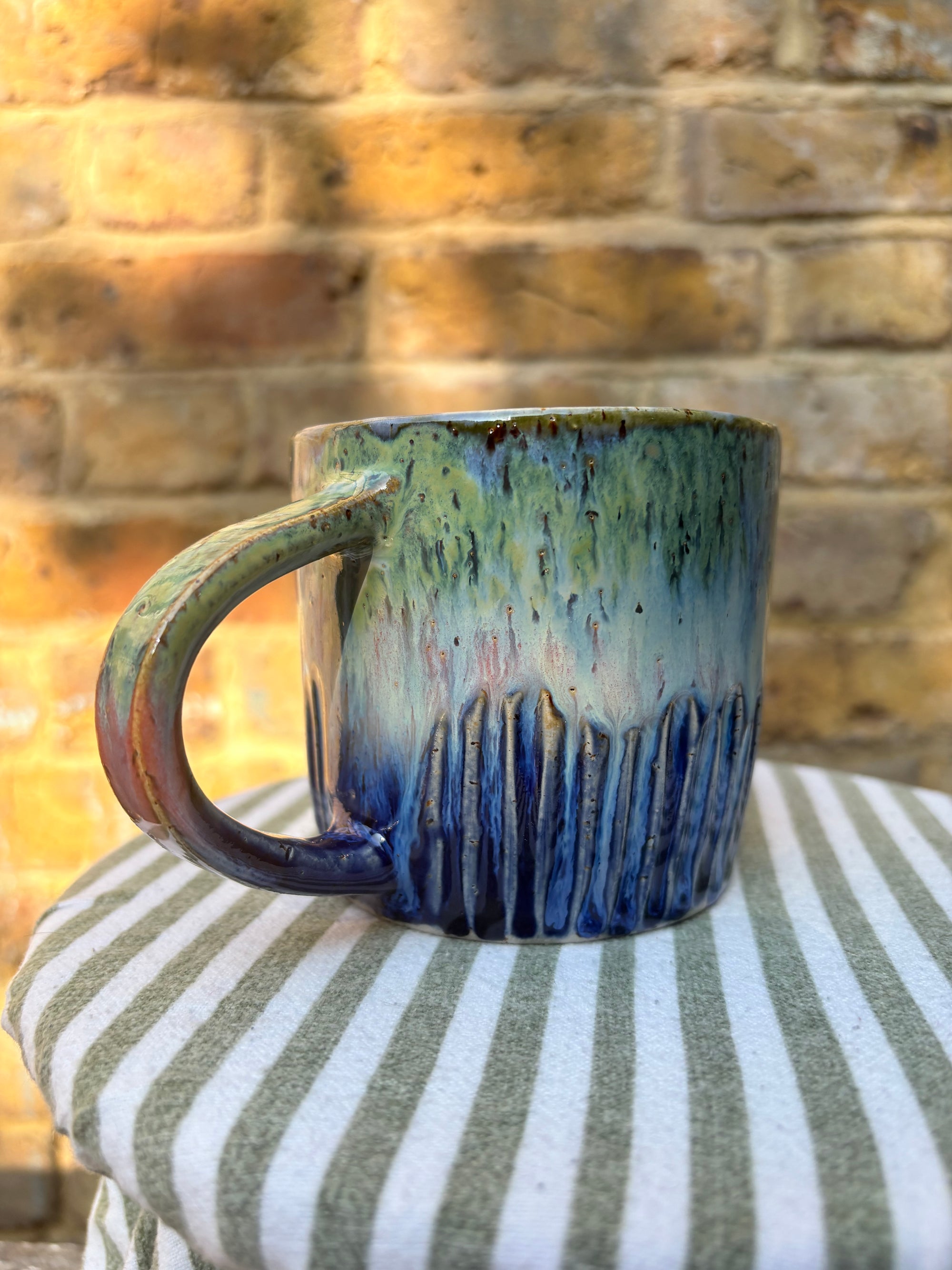 Small Talk Survivor mug (blue)