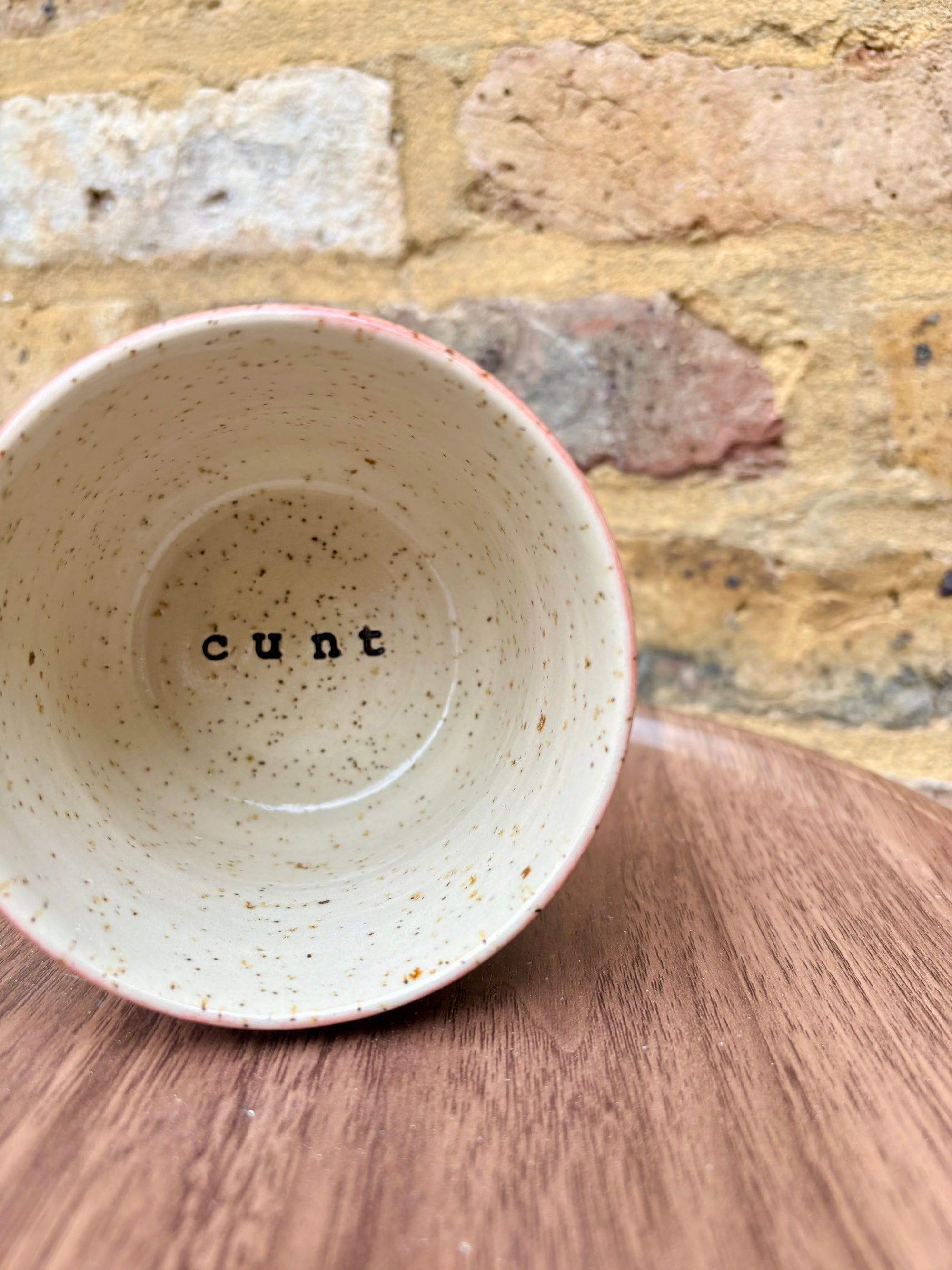 Cunt tumbler mug (no handle) (pink night sky)