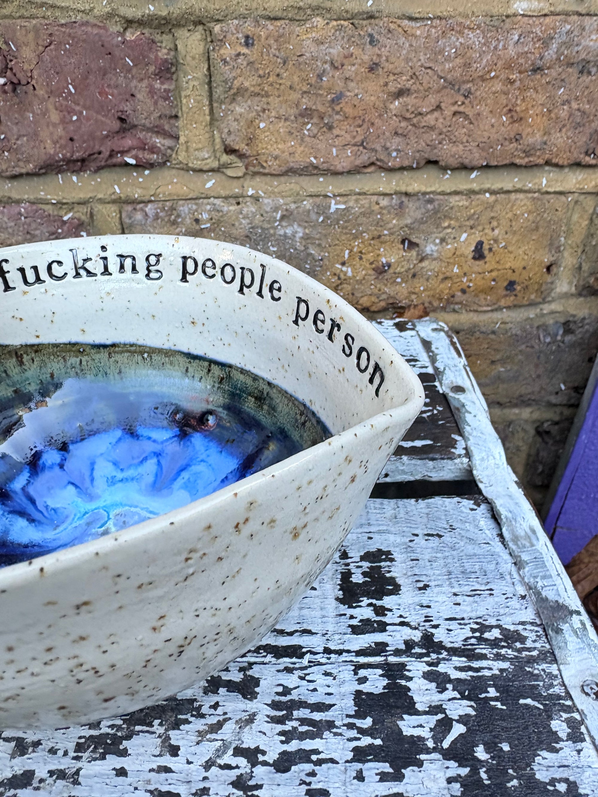 "not a fucking People Person" bowl