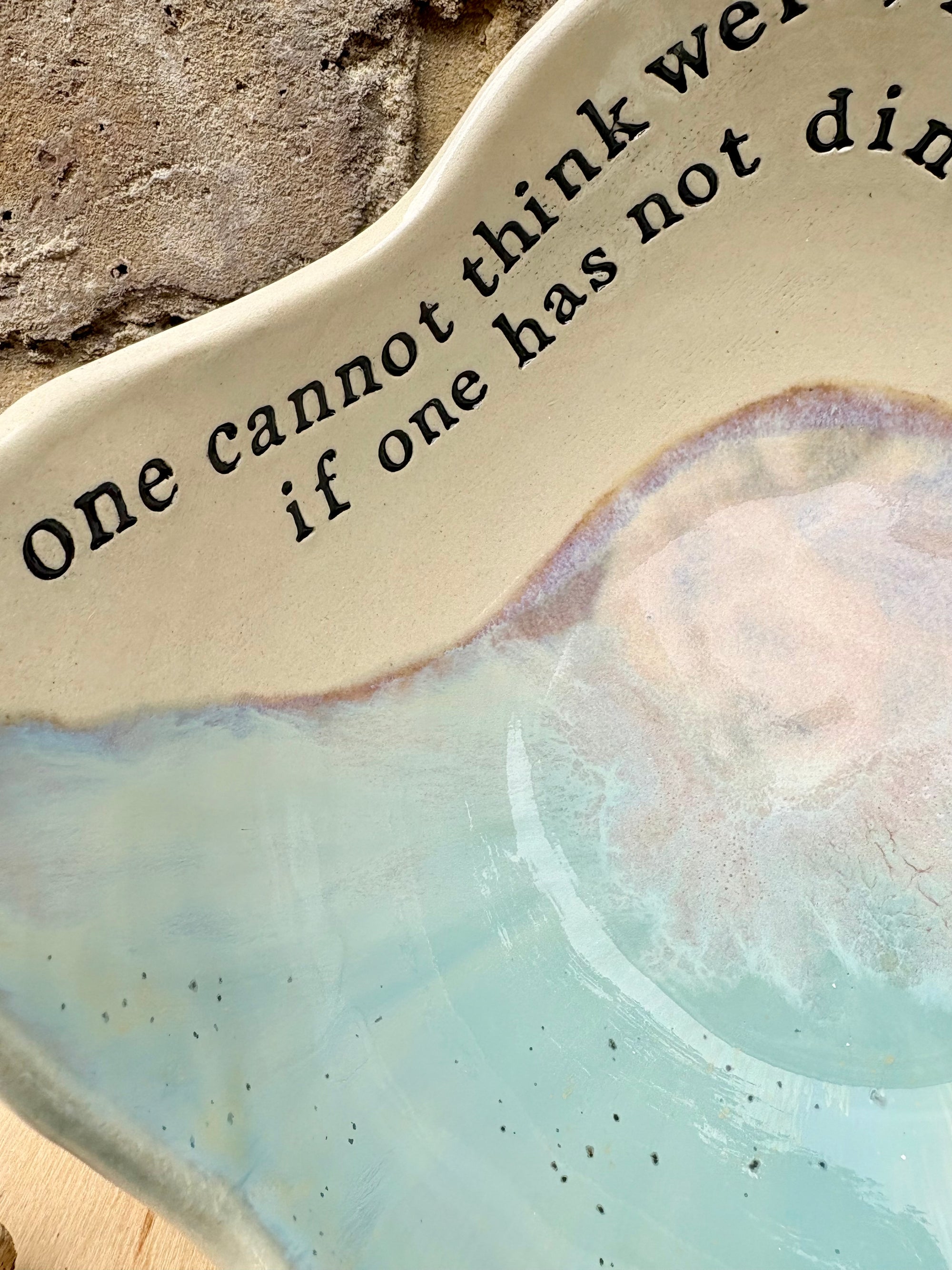 Virginia Woolf "dine(d) well" bowl