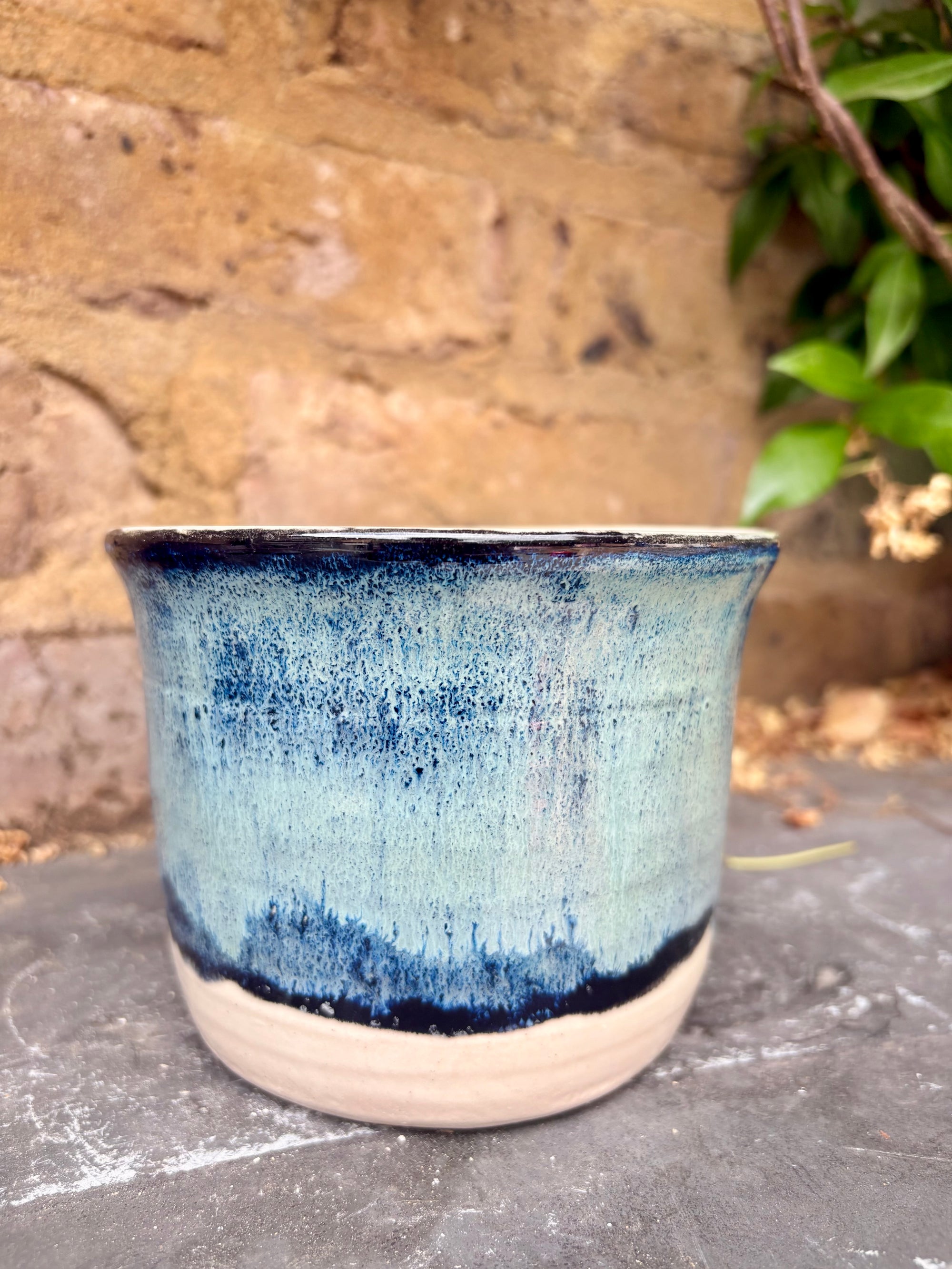 "random kitchen shit" utensil holder (blue shore)
