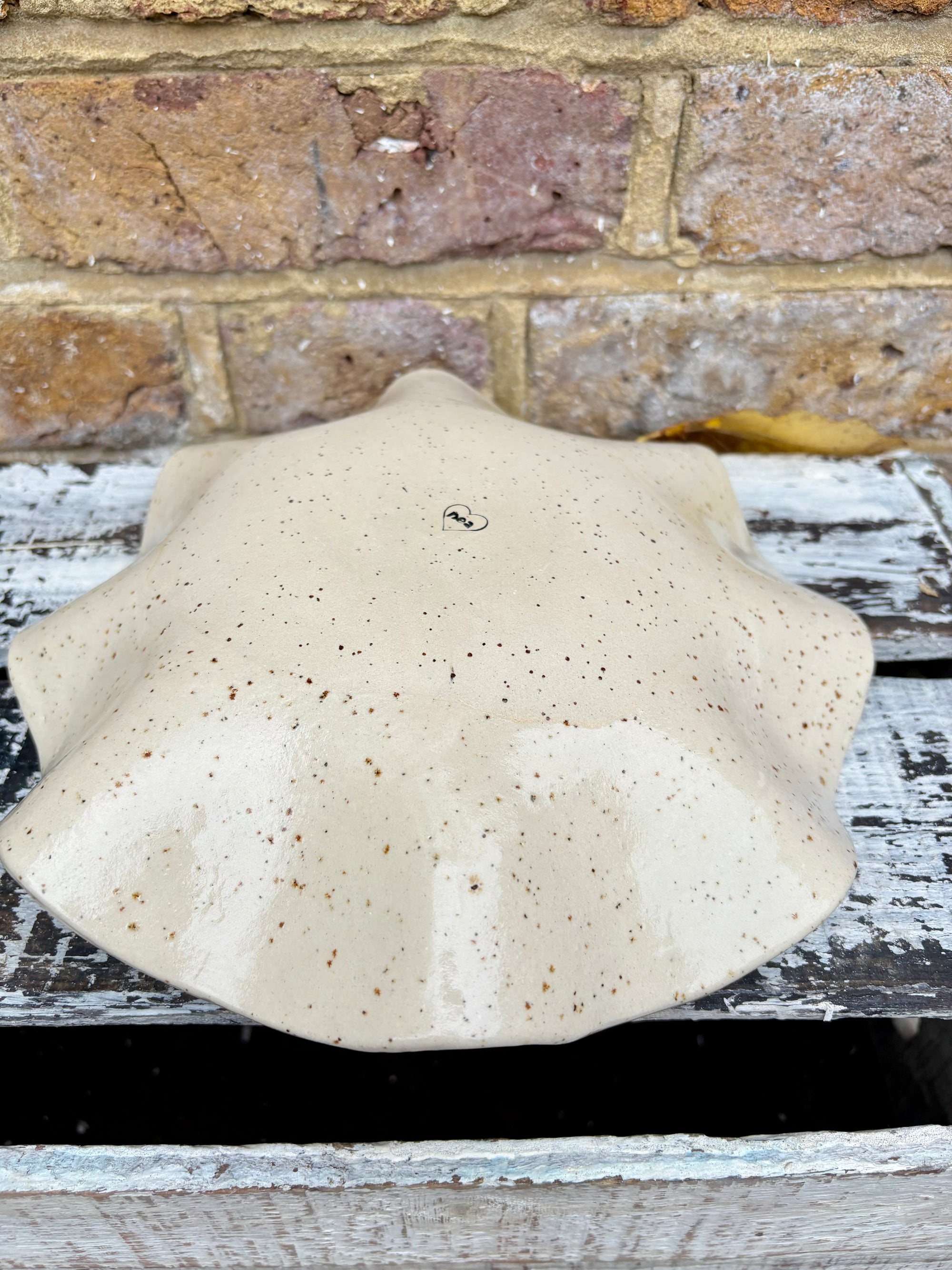 “small talk survivor" serving dish (Pink Night Sky