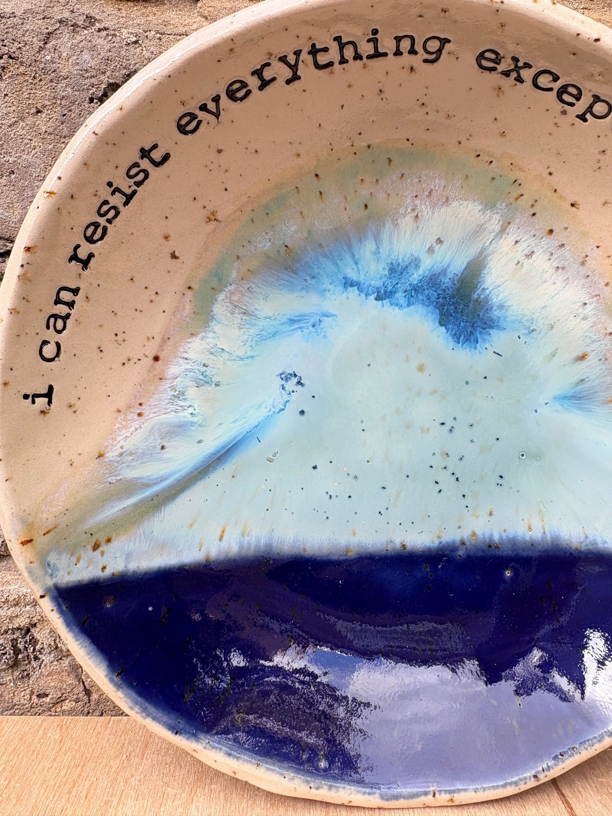 Oscar Wilde "temptation" cake plate