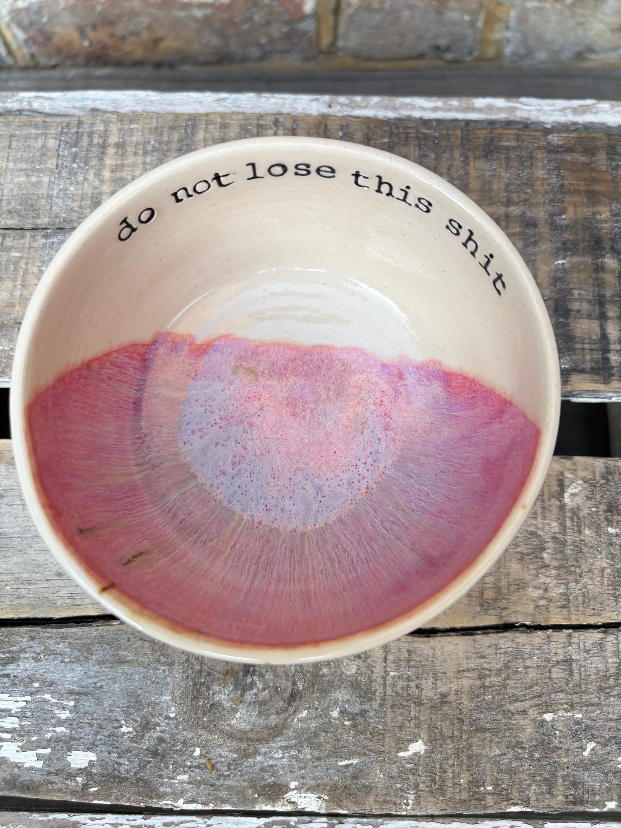 “do not lose this shit" trinket dish (pink)