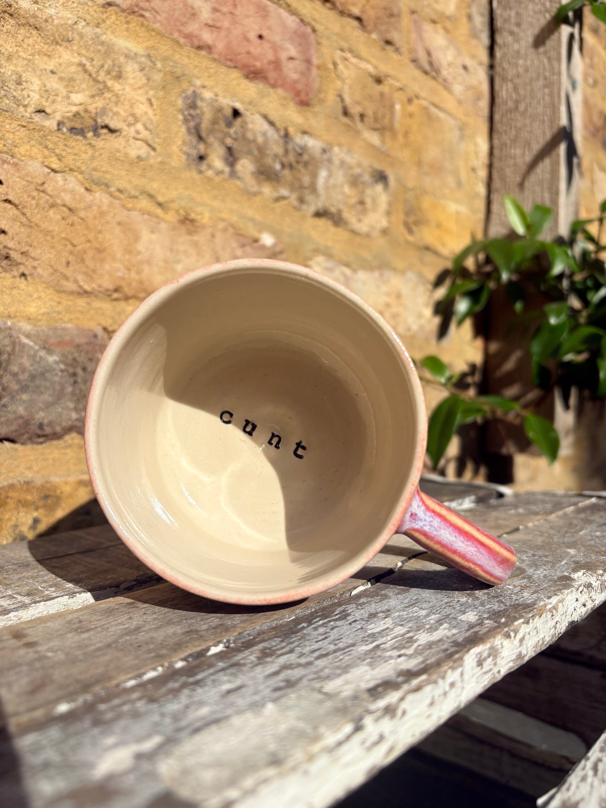 “cunt" mug (pink)