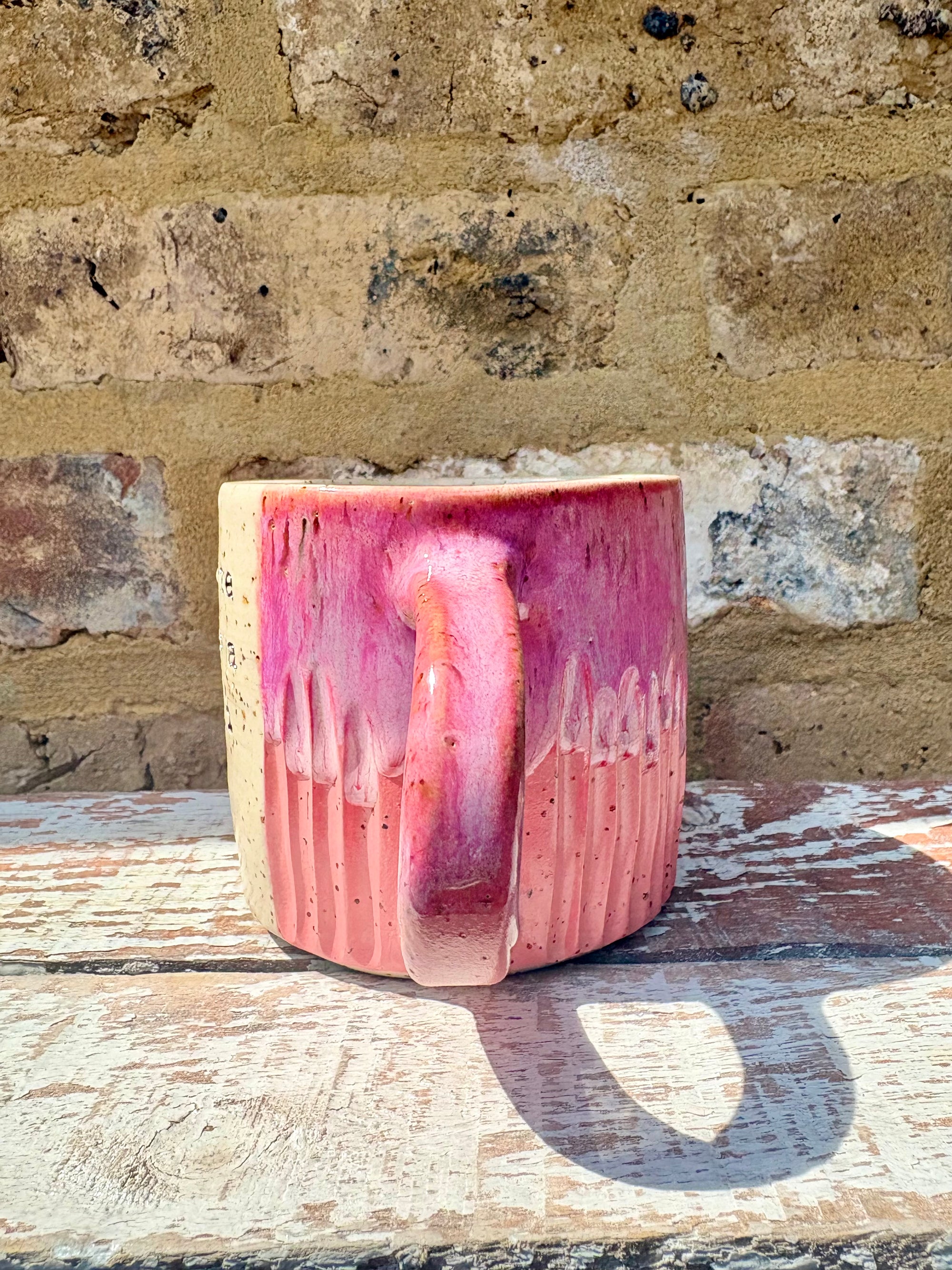 "everyone else is a grade A cunt" mug (pinks)