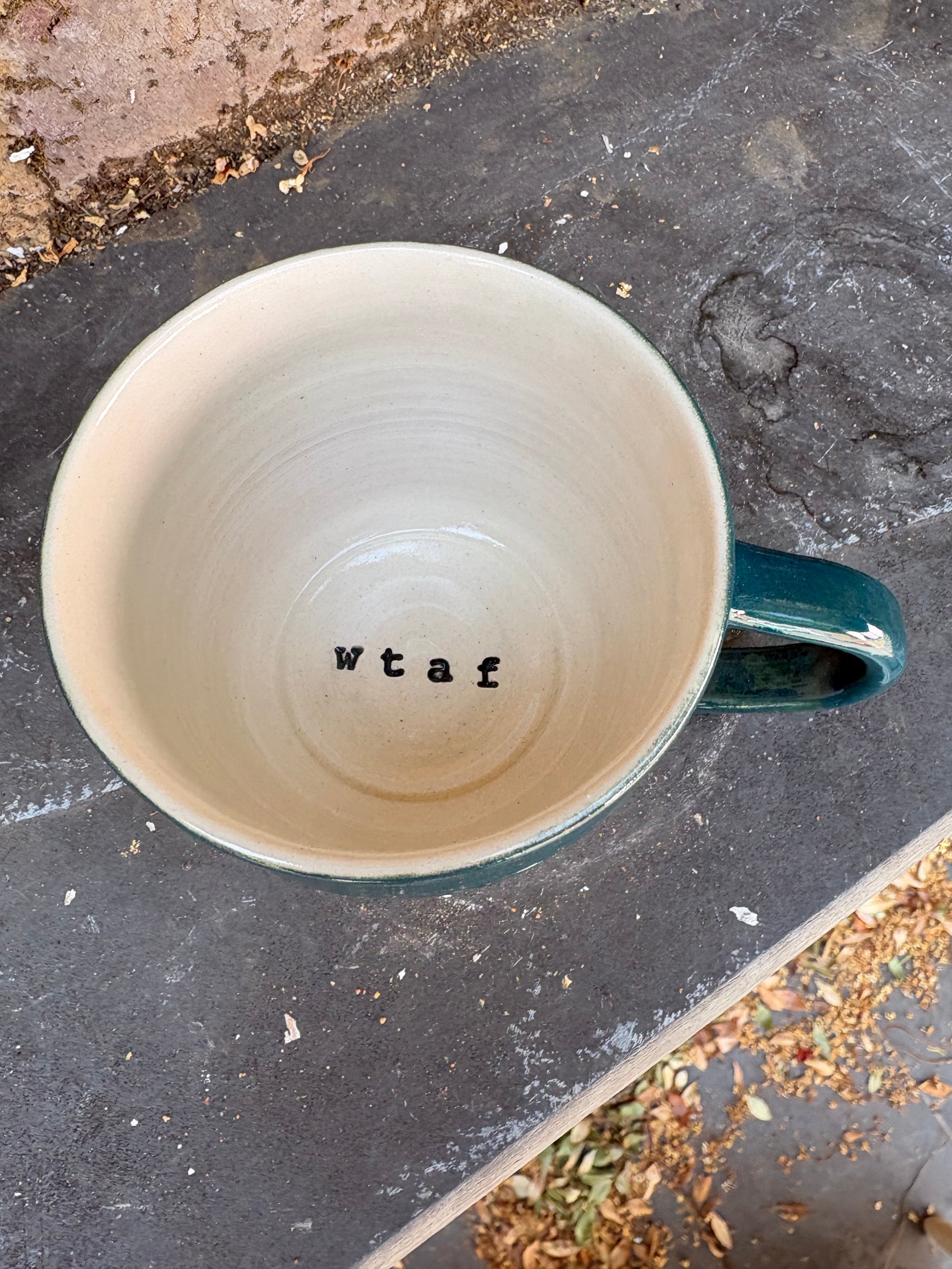 wtaf mug (teal)