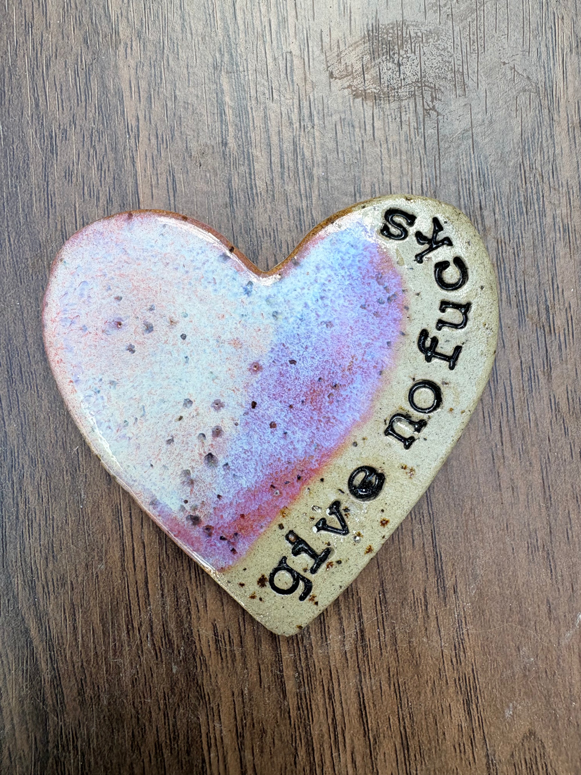 “give no fucks" magnet (pink, large)