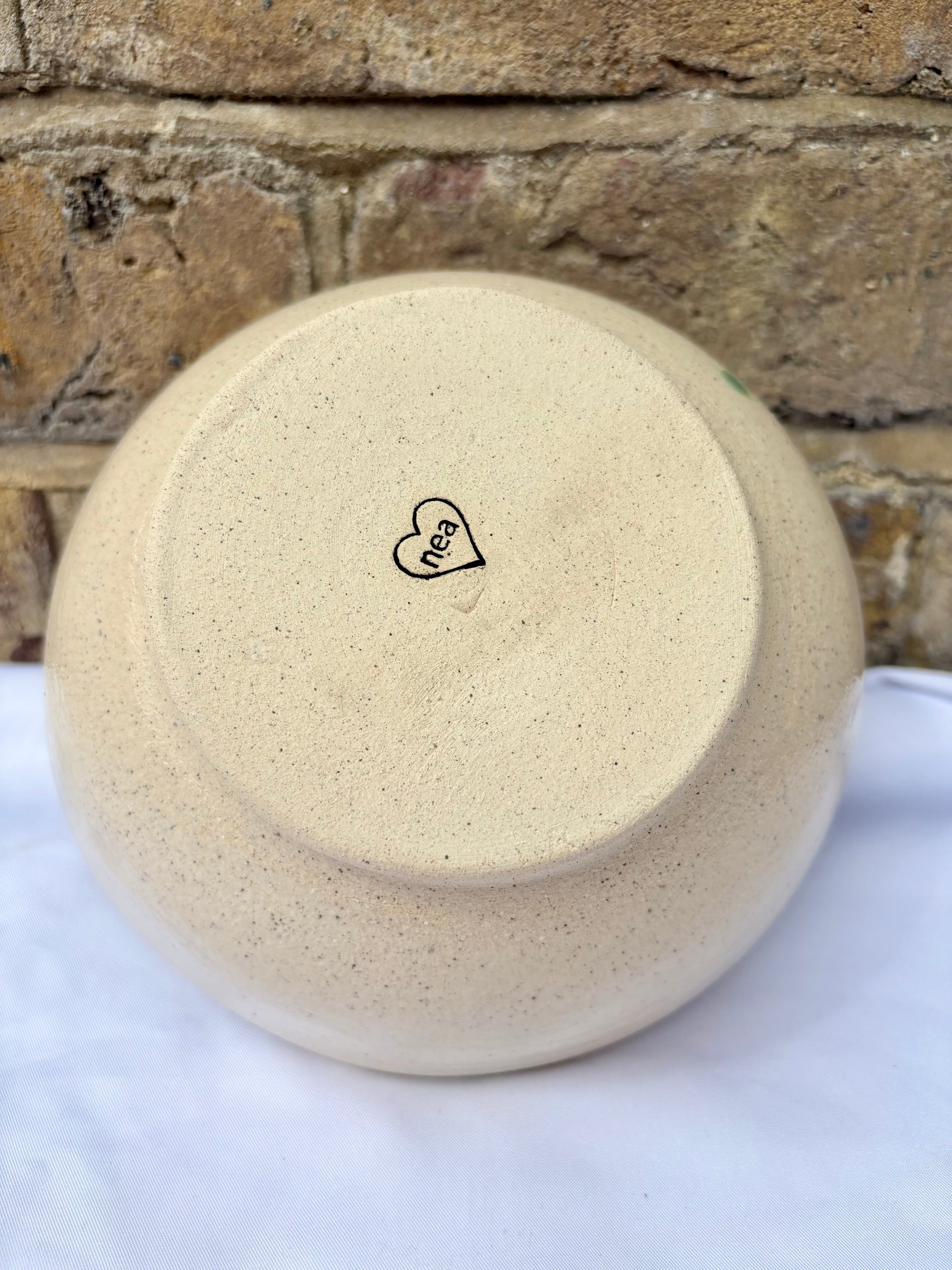 “small talk survivor" bowl (natural pink)